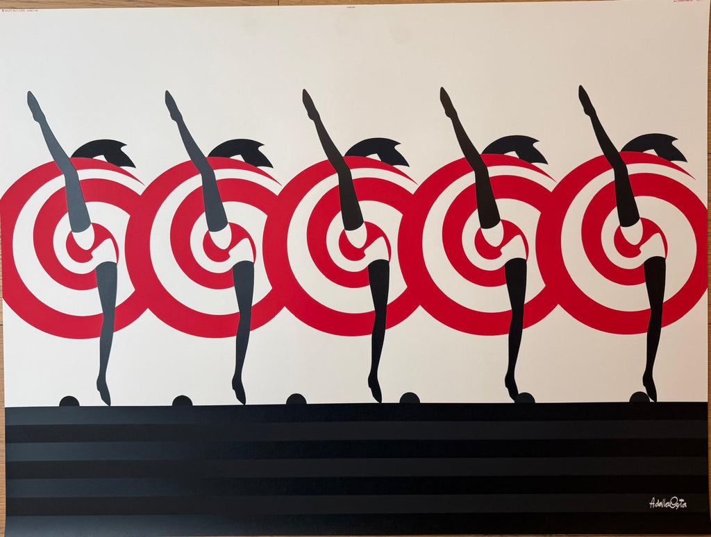AMLETO DALLA COSTA BALLERINE DEL CAN CAN POSTER VINTAGE 90x60