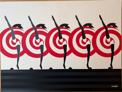 AMLETO DALLA COSTA BALLERINE DEL CAN CAN POSTER VINTAGE 90x60