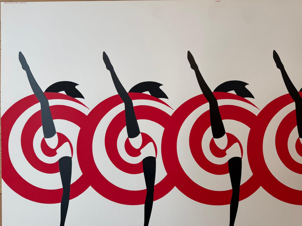 AMLETO DALLA COSTA BALLERINE DEL CAN CAN POSTER VINTAGE 90x60