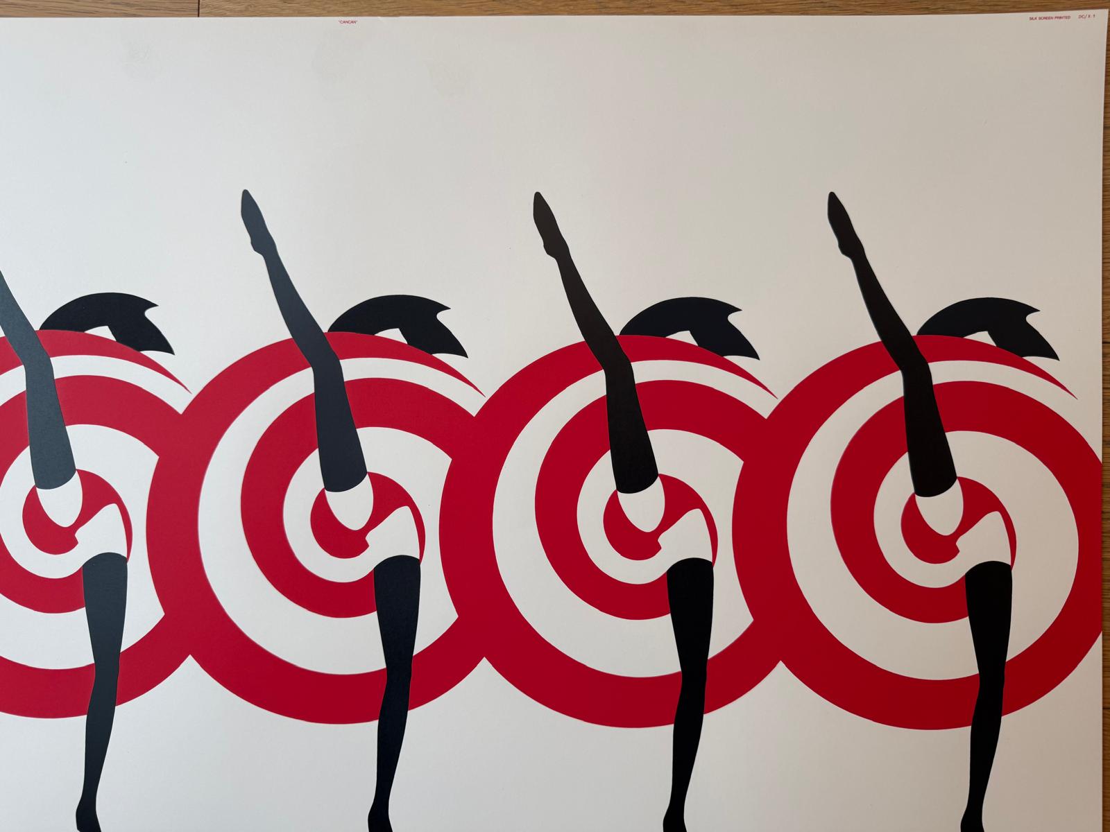 AMLETO DALLA COSTA BALLERINE DEL CAN CAN POSTER VINTAGE 90x60