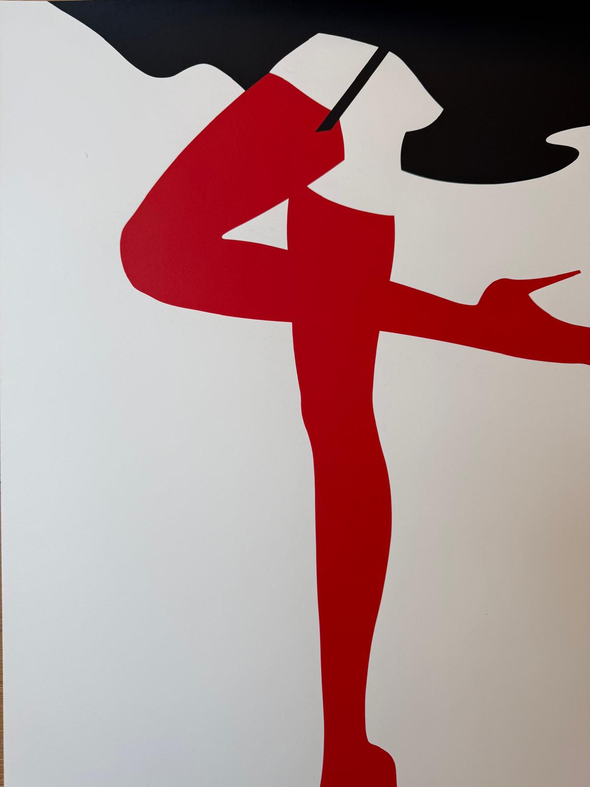AMLETO DALLA COSTA GAMBE ROSSE POSTER VINTAGE 50x70