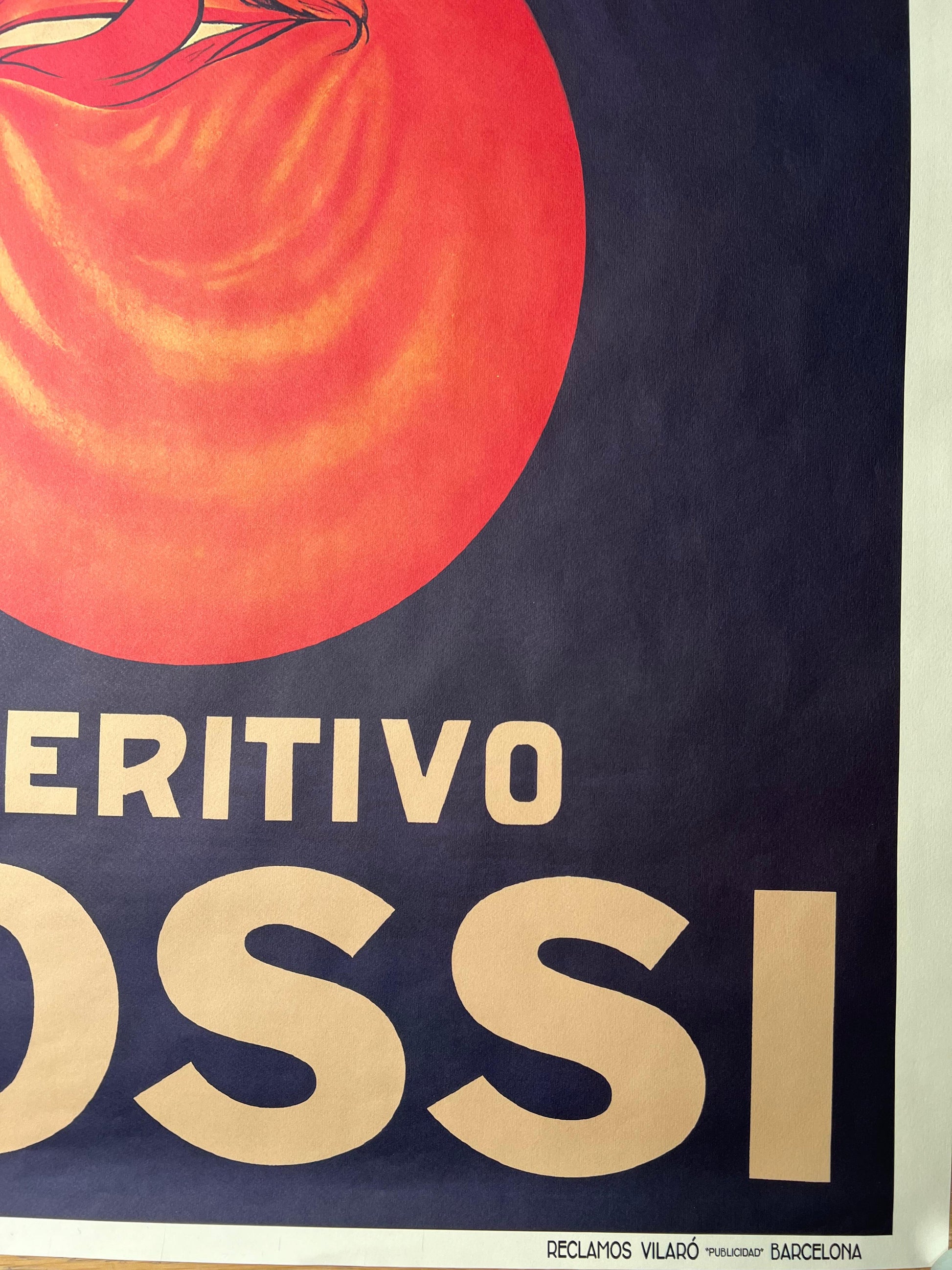 ANONIMO APERITIVO ROSSI POSTER VINTAGE 70x100