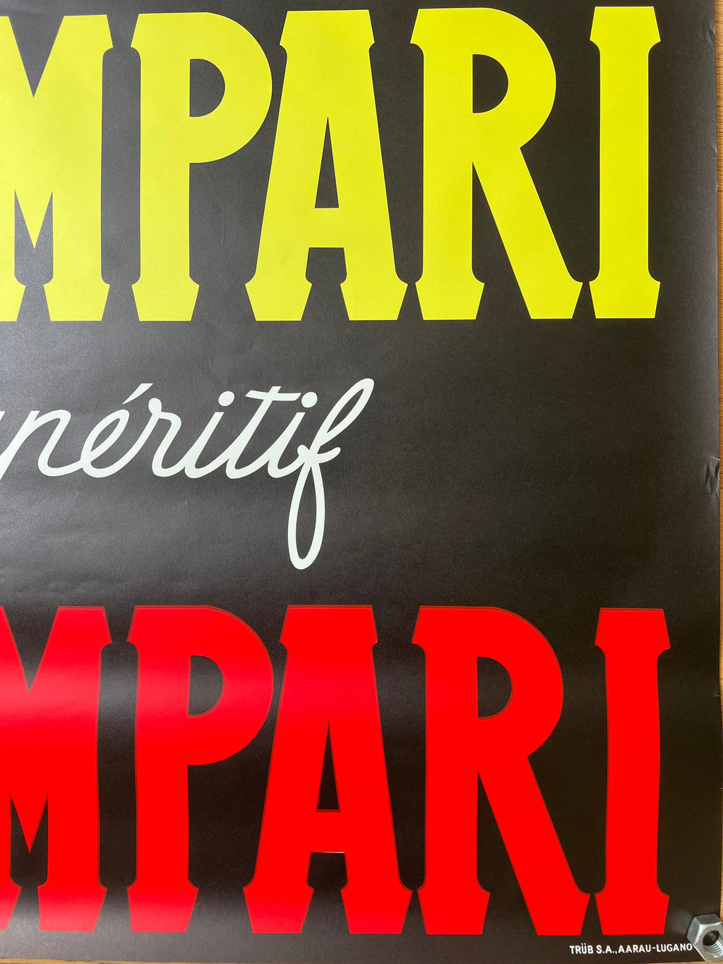 ANONIMO CAMPARI TRUB POSTER VINTAGE 90x128