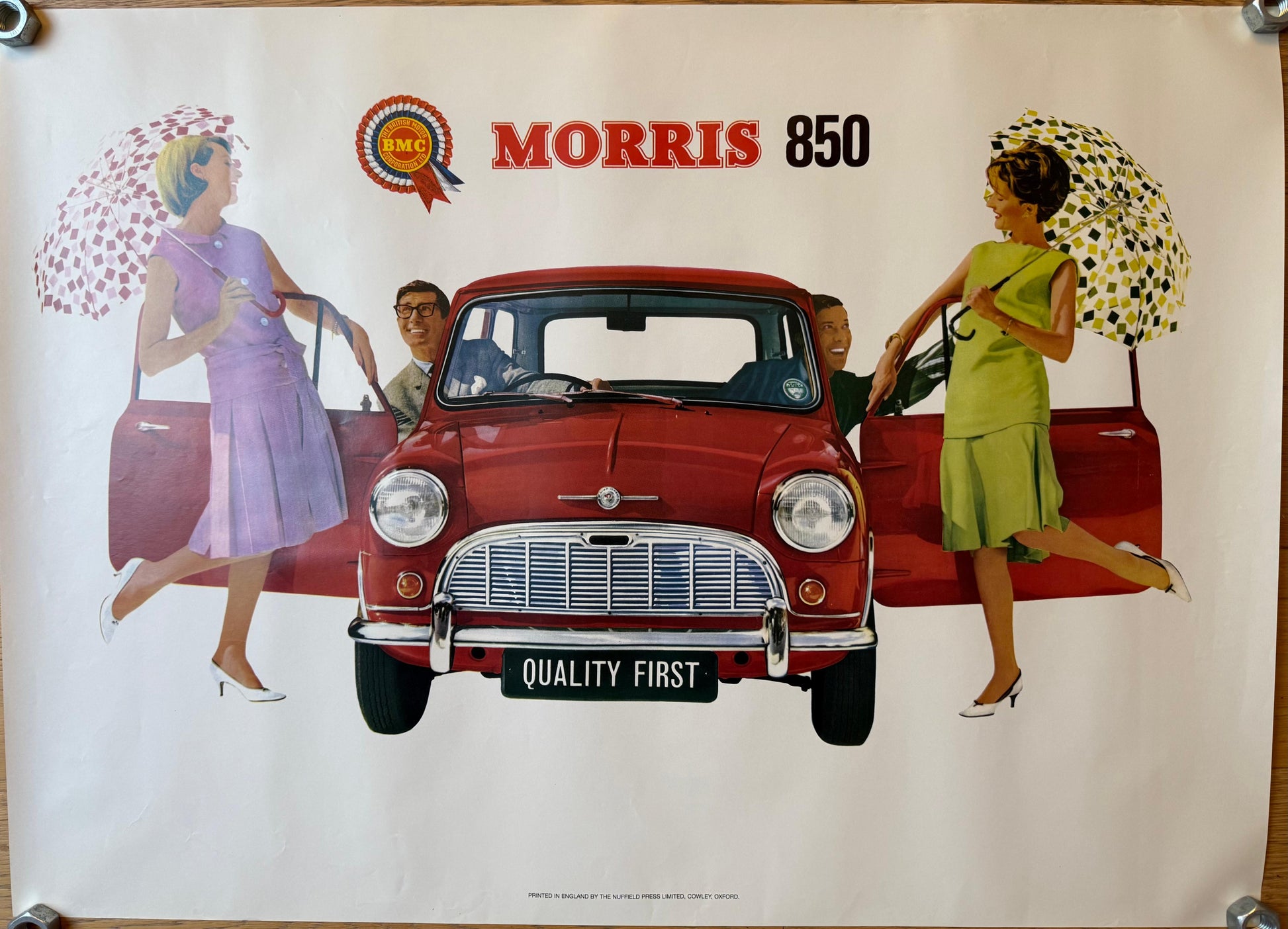 AUTO MORRIS 850 POSTER VINTAGE 70x50