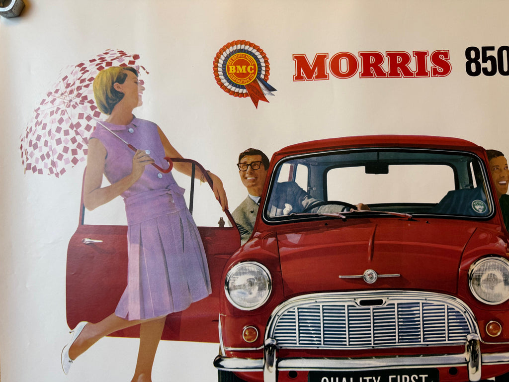 AUTO MORRIS 850 POSTER VINTAGE 70x50
