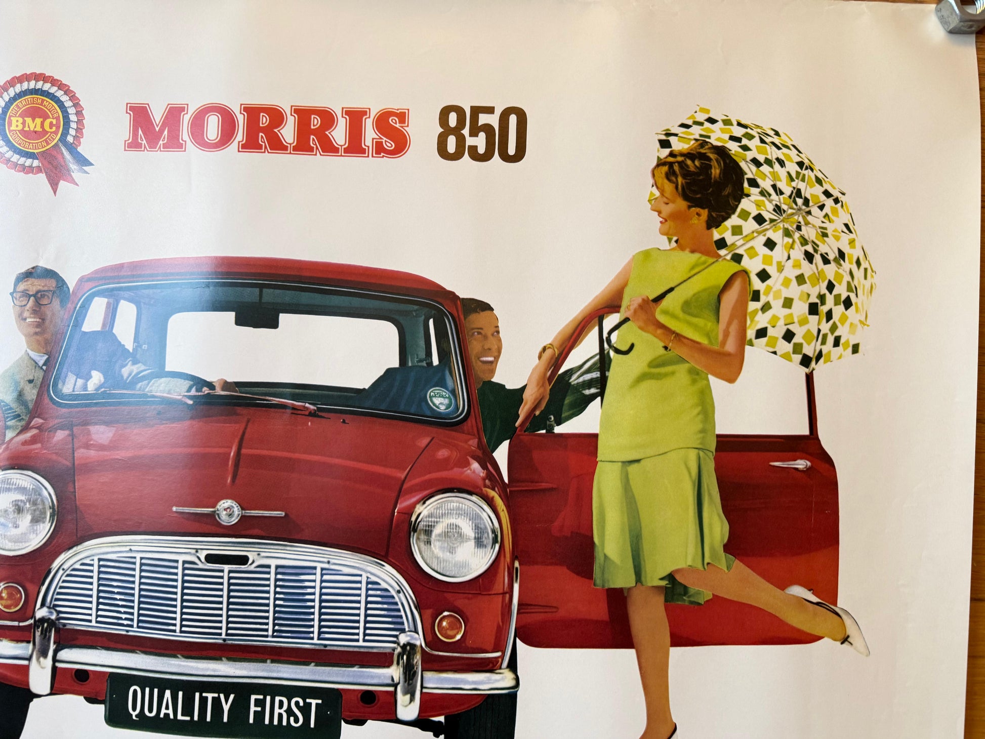 AUTO MORRIS 850 POSTER VINTAGE 70x50