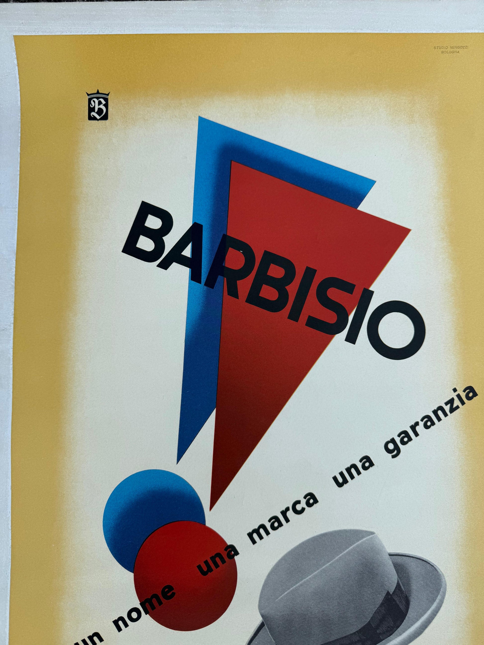BARBISO CAPPELLI E PUNTI ESCLAMATIVI POSTER VINTAGE 50x70