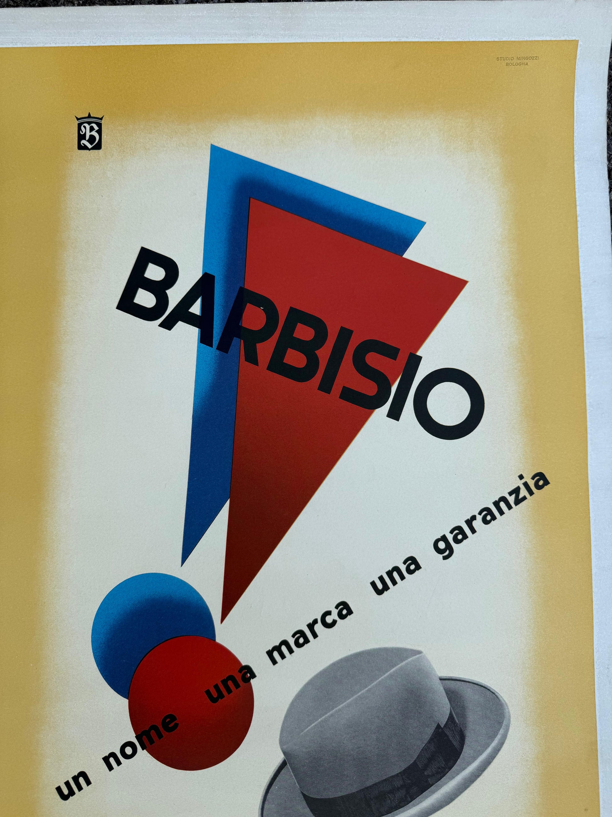 BARBISO CAPPELLI E PUNTI ESCLAMATIVI POSTER VINTAGE 50x70