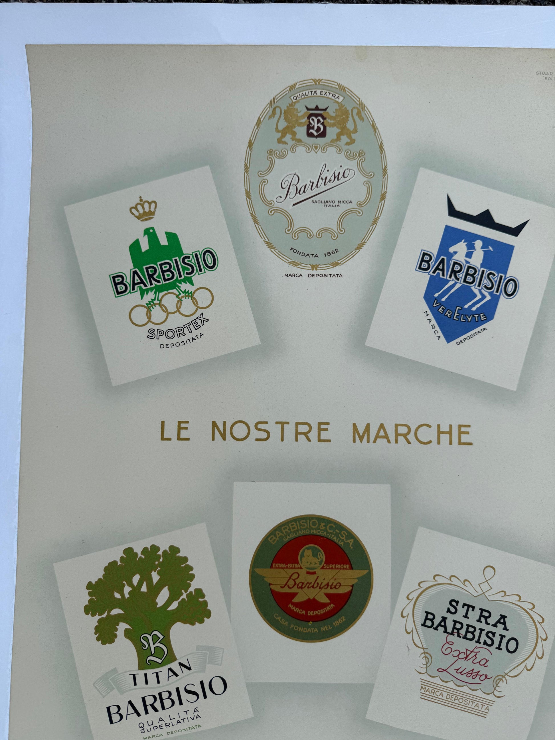 BARBISIO LOGHI BARBISIO POSTER VINTAGE 50x70