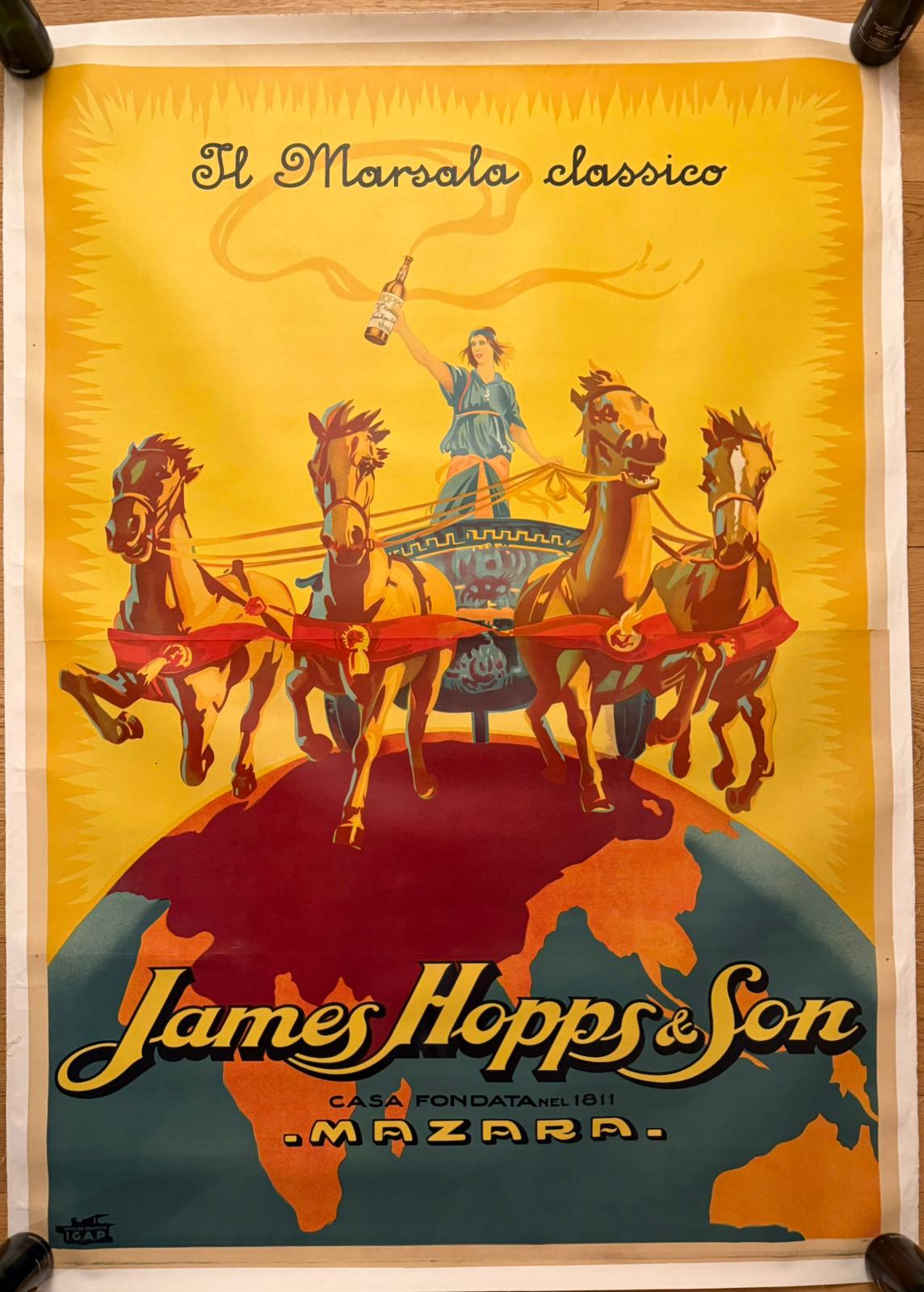 BAZZI MARIO MARSALA JOHN HOPPS POSTER LINEN BACKED 140x200