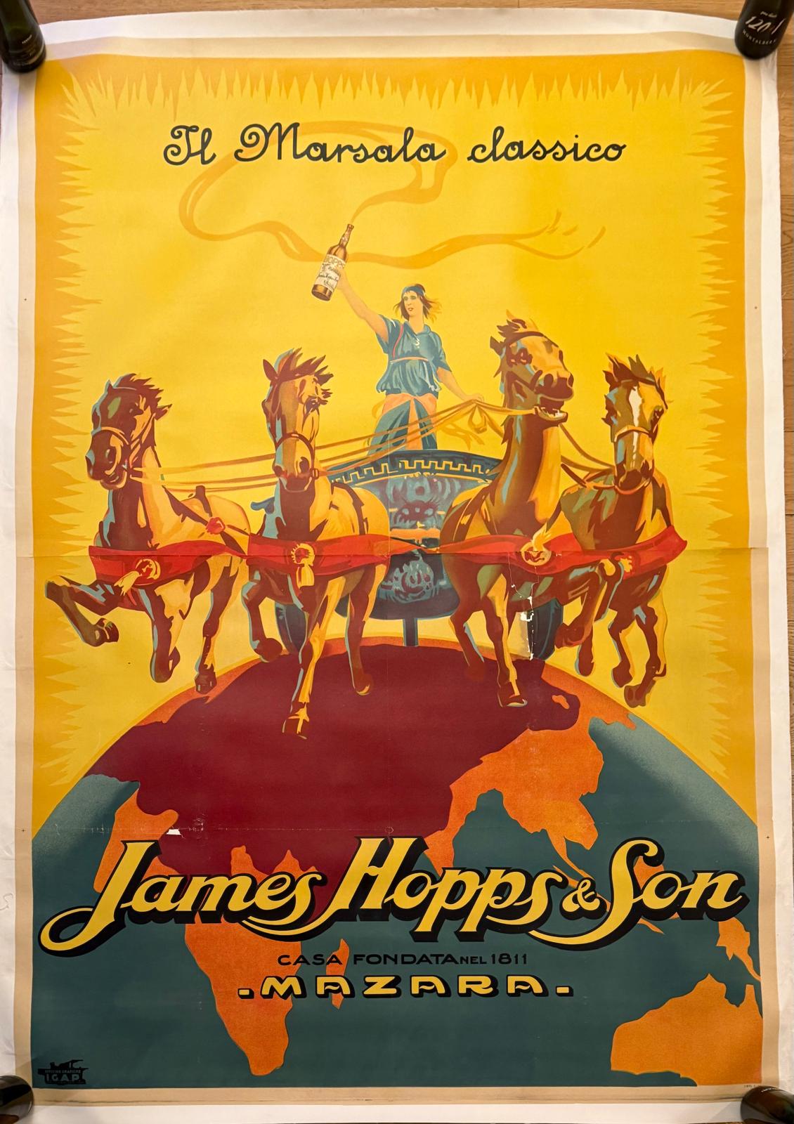 BAZZI MARIO MARSALA JOHN HOPPS POSTER VINTAGE 140x200