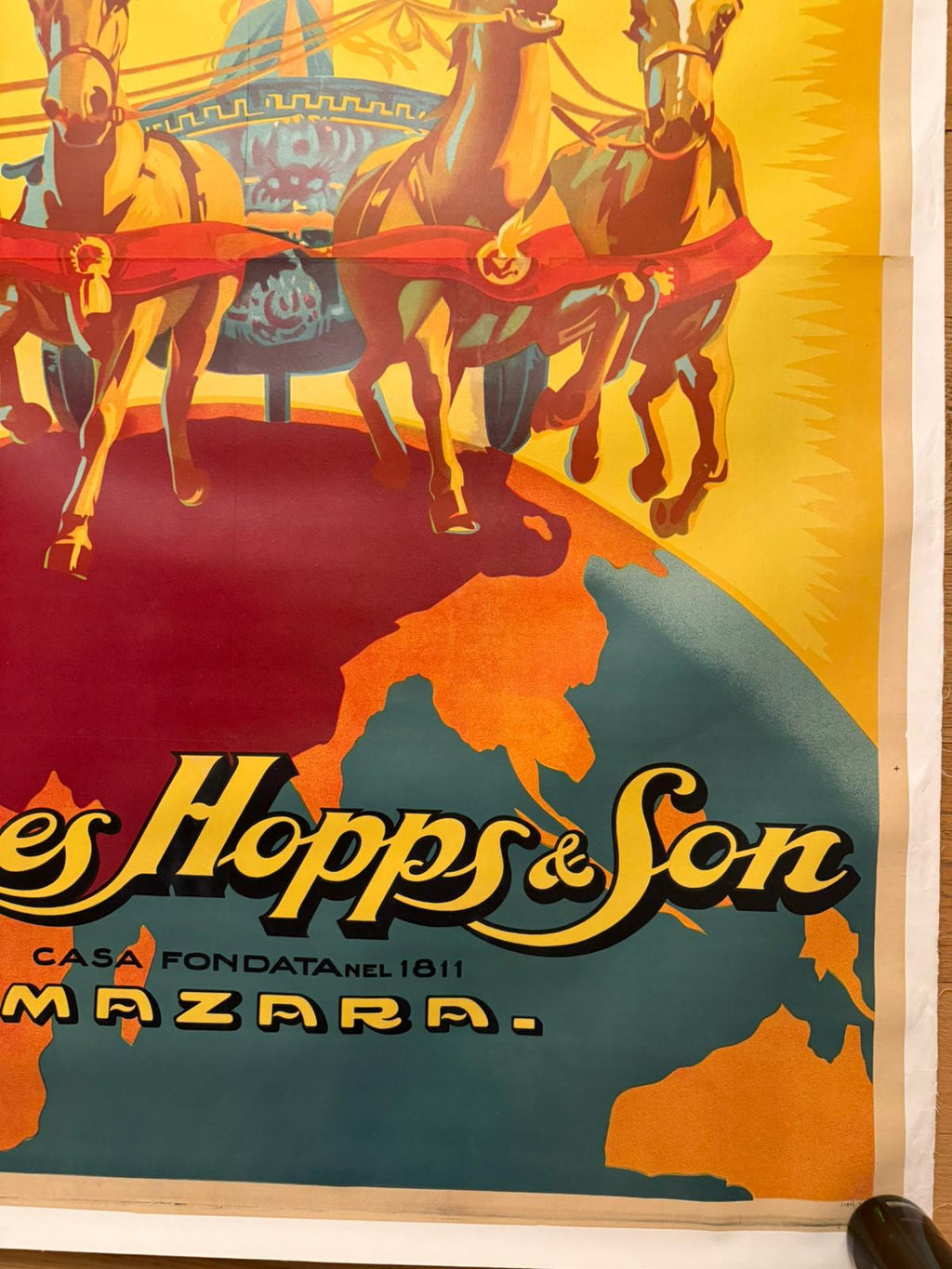 BAZZI MARIO MARSALA JOHN HOPPS POSTER LINEN BACKED 140x200