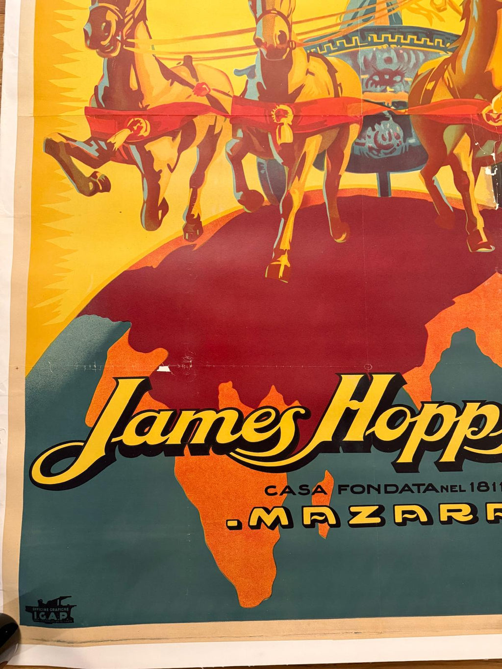 BAZZI MARIO MARSALA JOHN HOPPS POSTER VINTAGE 140x200