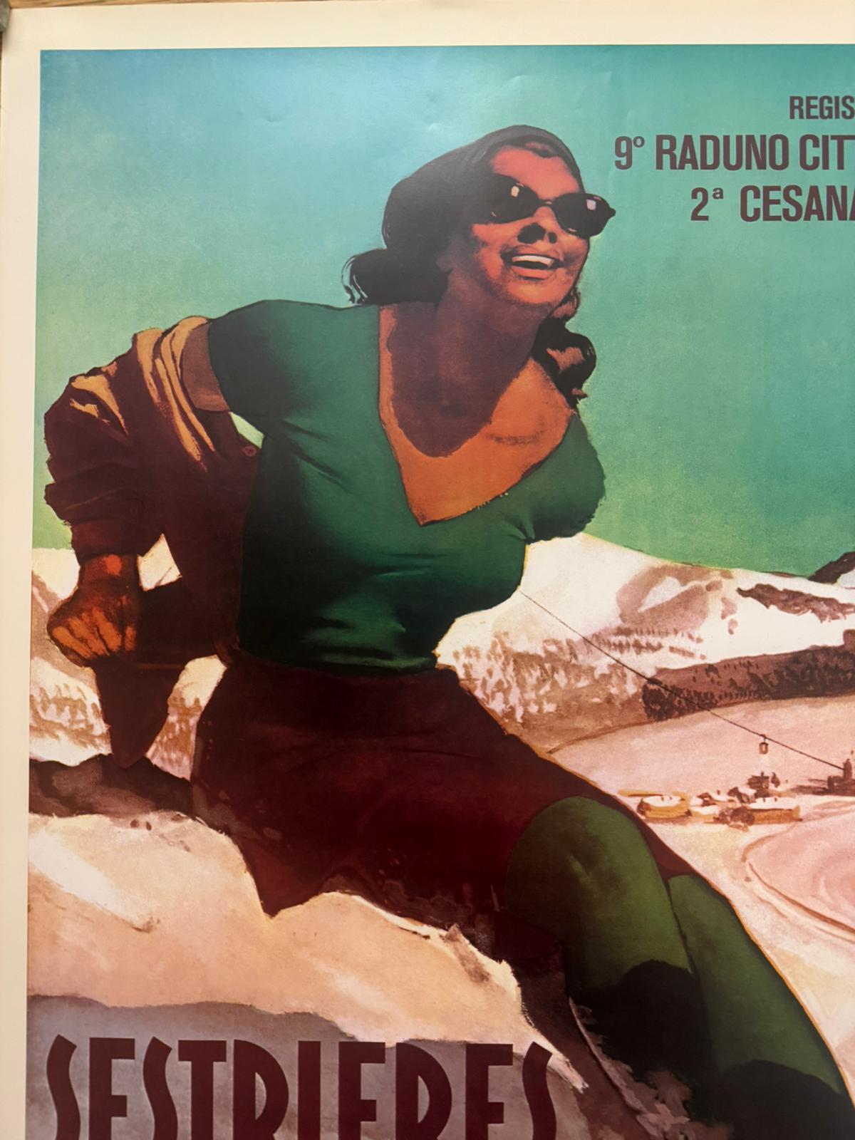 BOCCASILE GINO SESTRIERE 78 POSTER VINTAGE 70x100 OFFER