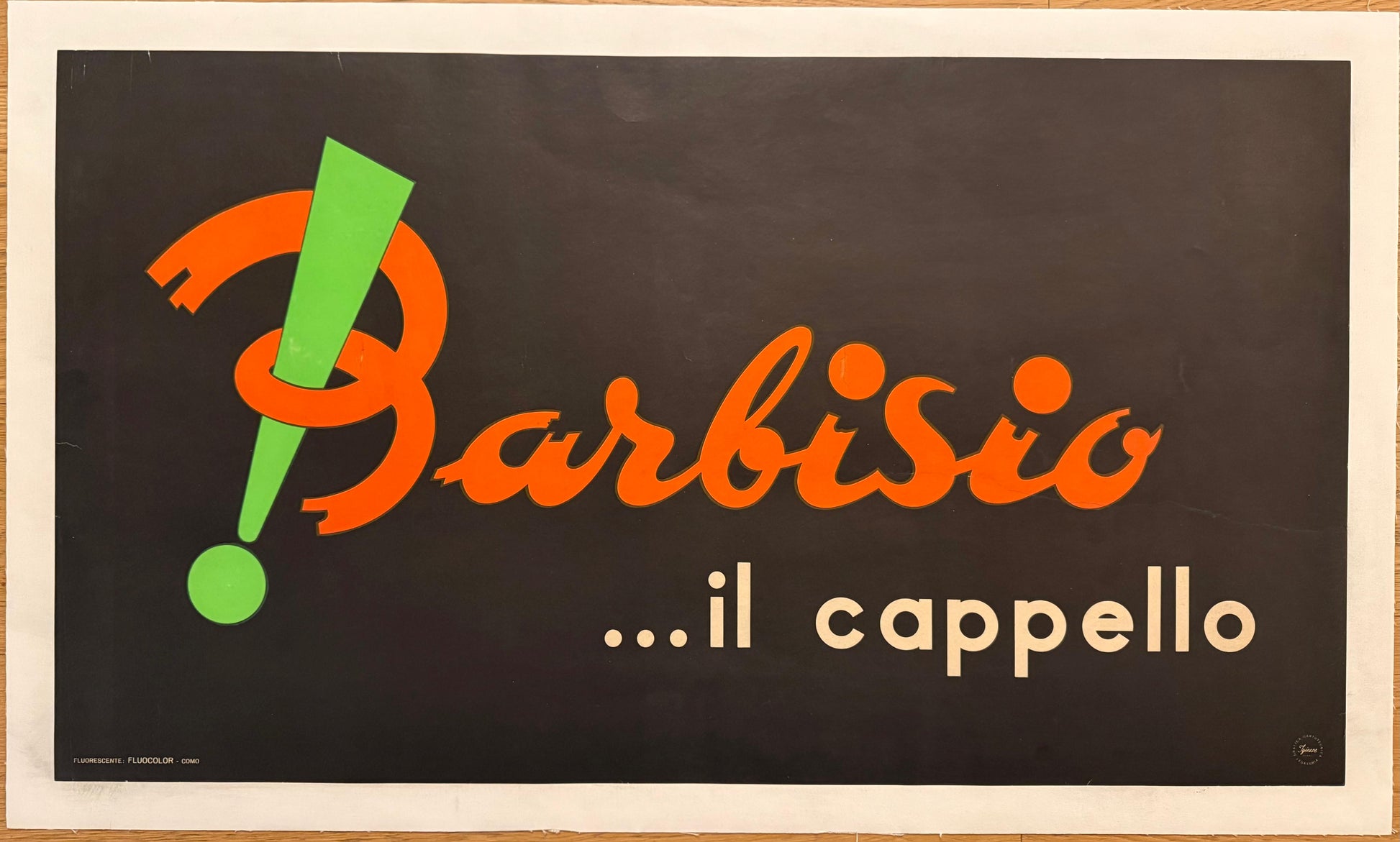 BRILLO BANNER BRILLO FLUO POSTER VINTAGE 100x70