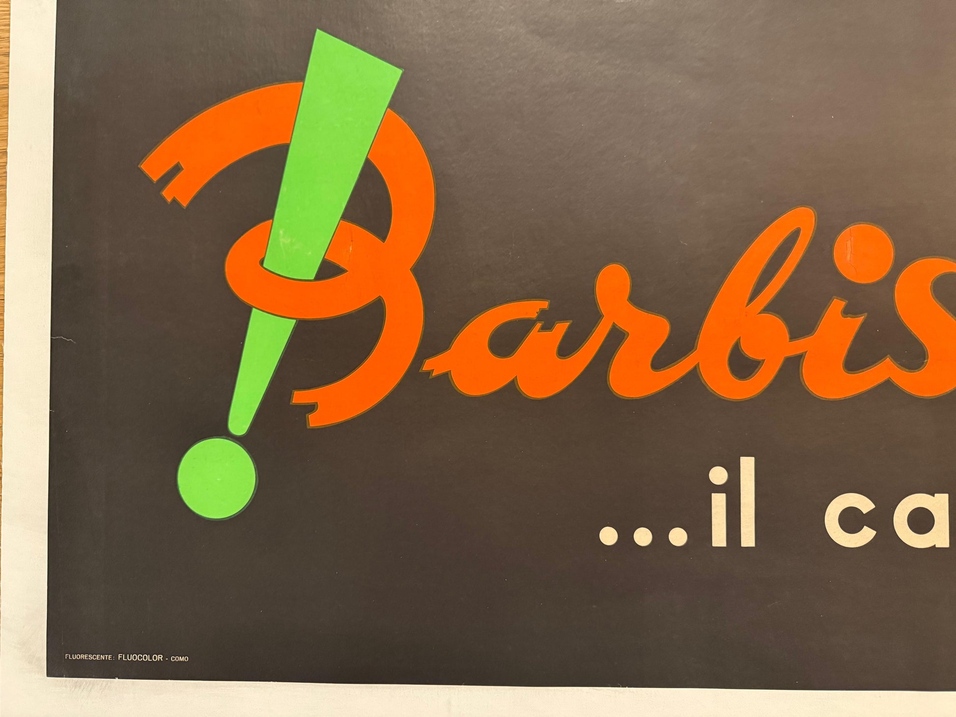 BRILLO BANNER BRILLO FLUO POSTER VINTAGE 100x70