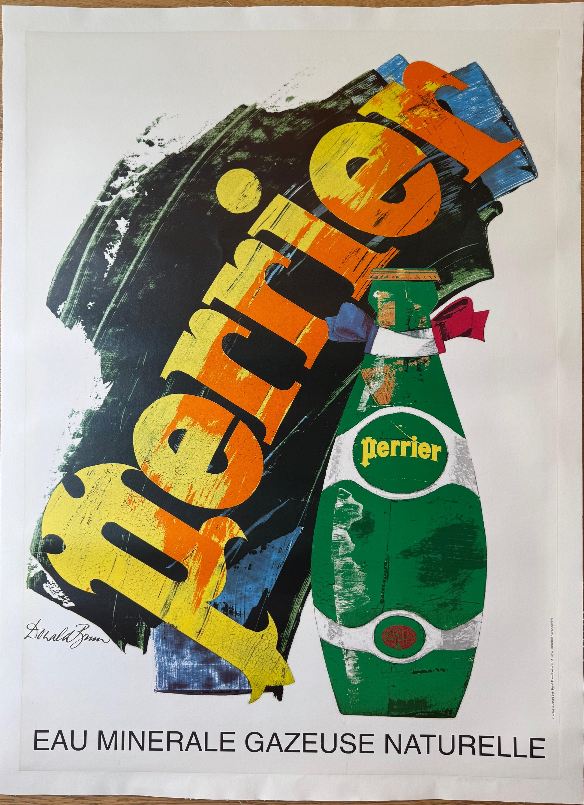 BRUN DONALD PERRIER POSTER LINEN BACKED 89x127