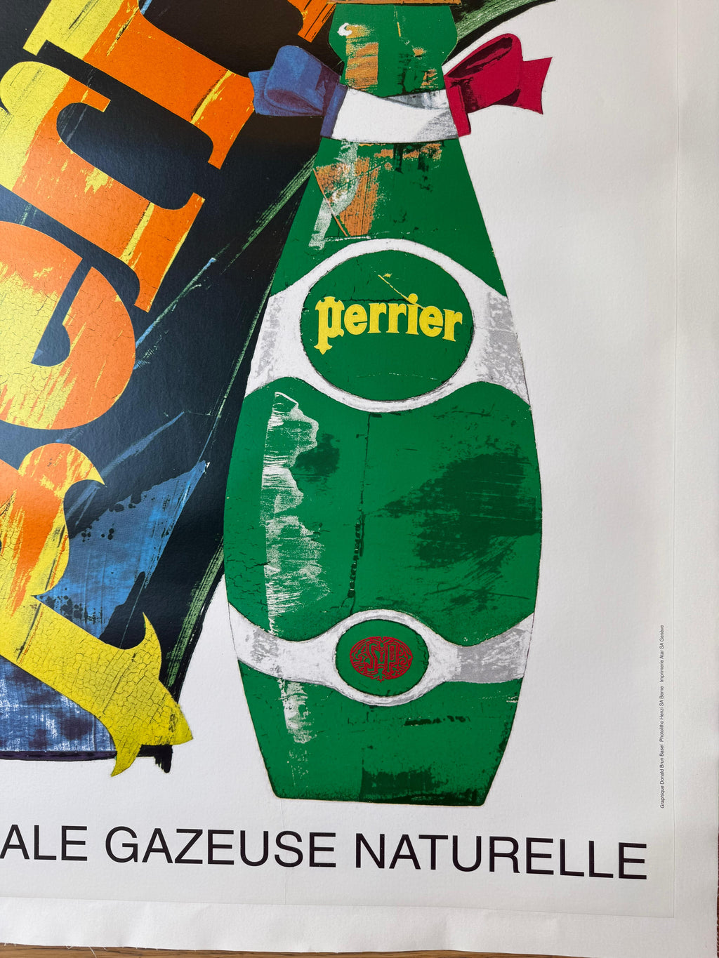 BRUN DONALD PERRIER POSTER VINTAGE 89x127