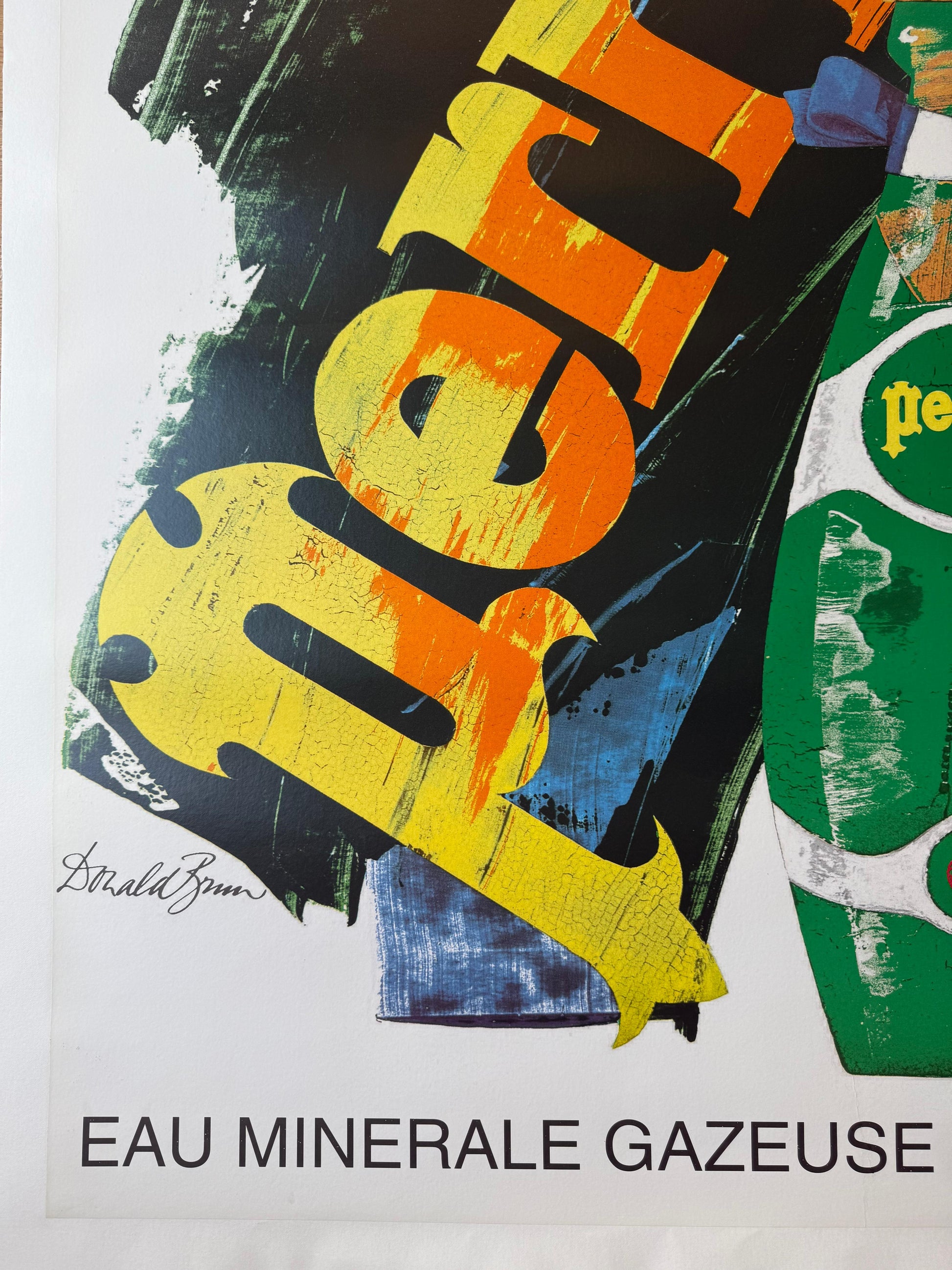 BRUN DONALD PERRIER POSTER VINTAGE 89x127