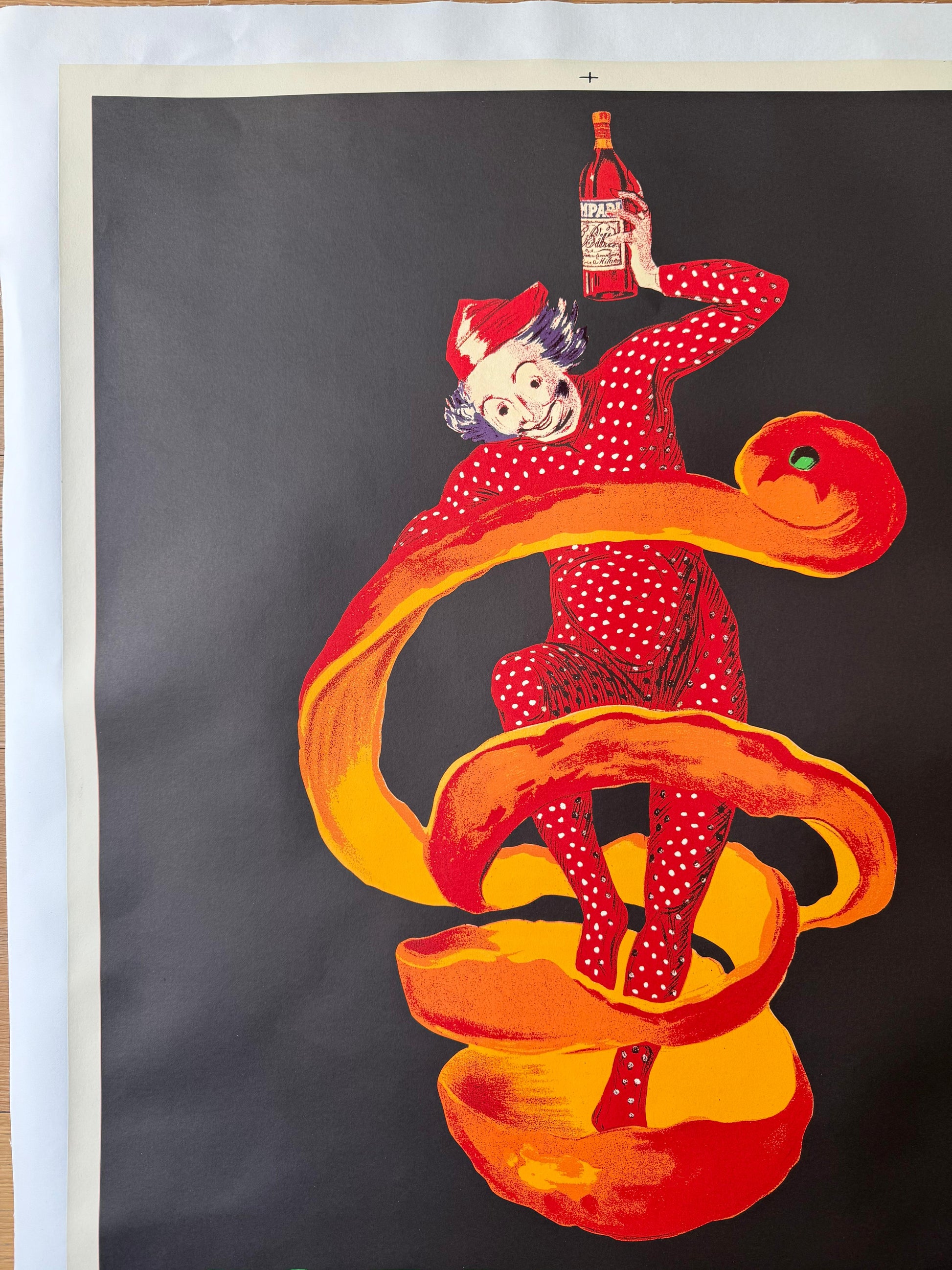 CAPPIELLO LEONETTO CAMPARI SPIRITELLO POSTER VINTAGE 70x100