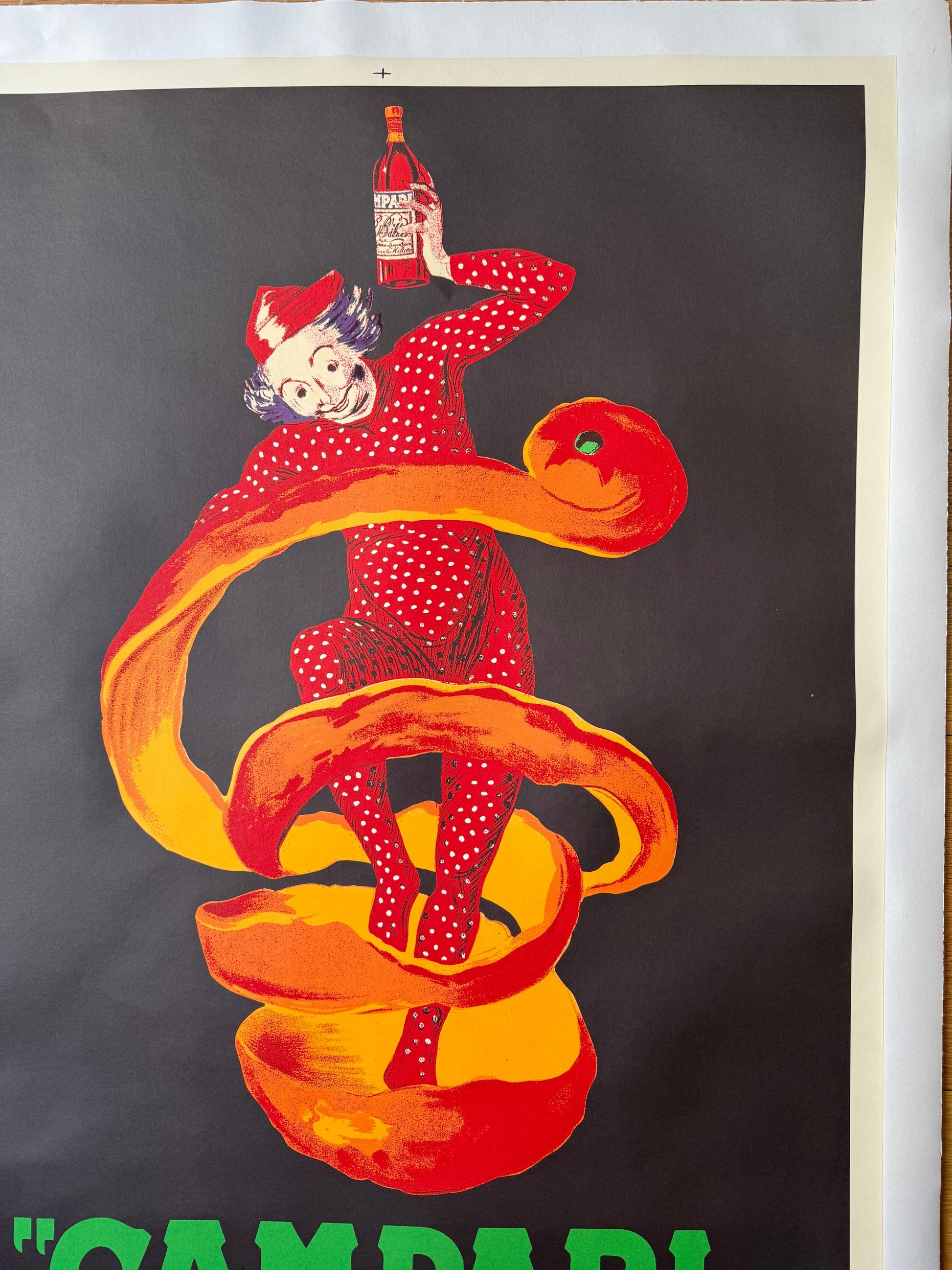 CAPPIELLO LEONETTO CAMPARI SPIRITELLO POSTER VINTAGE 70x100