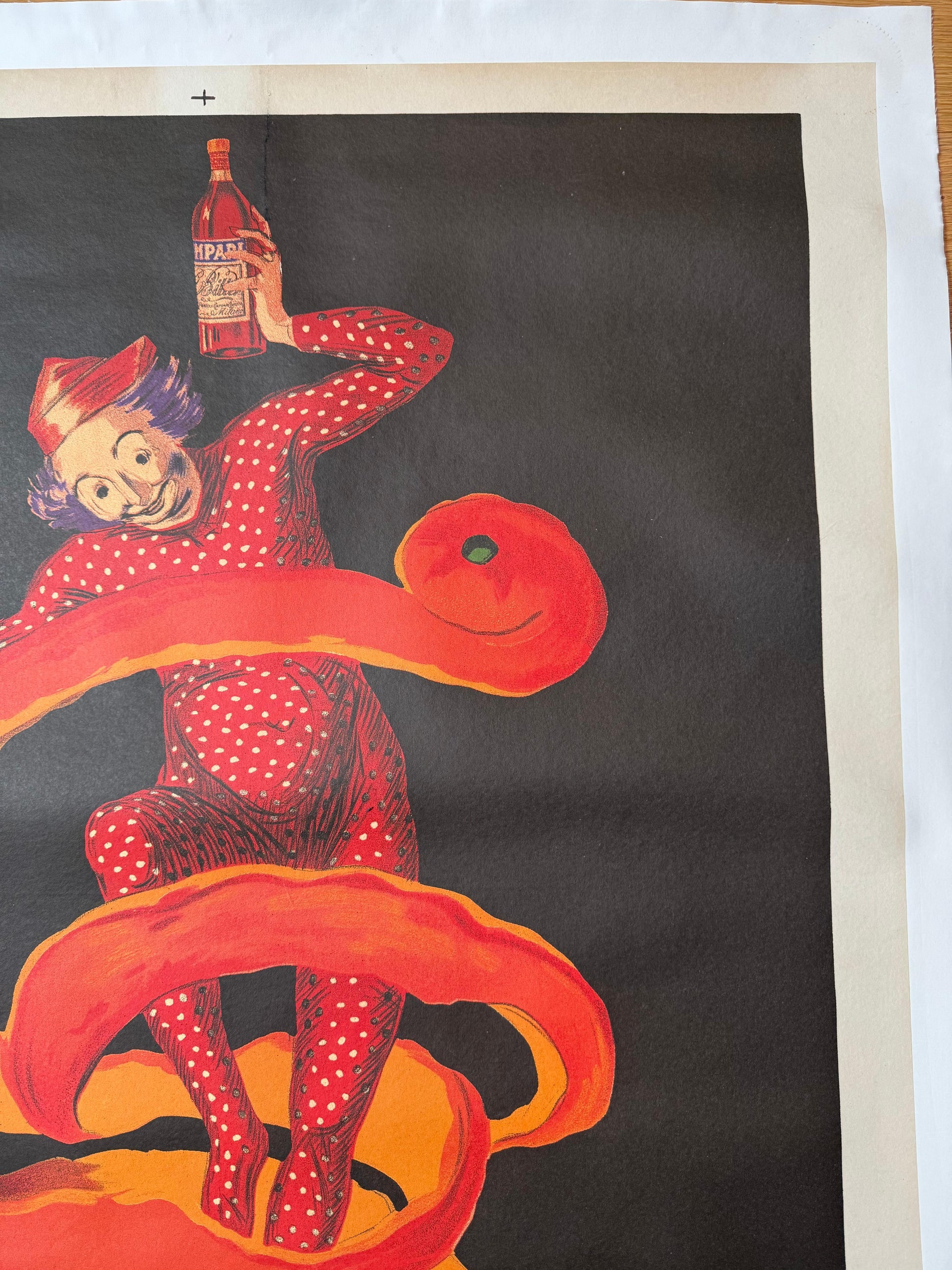 CAPPIELLO LEONETTO CAMPARI SPIRITELLO POSTER VINTAGE 100x140