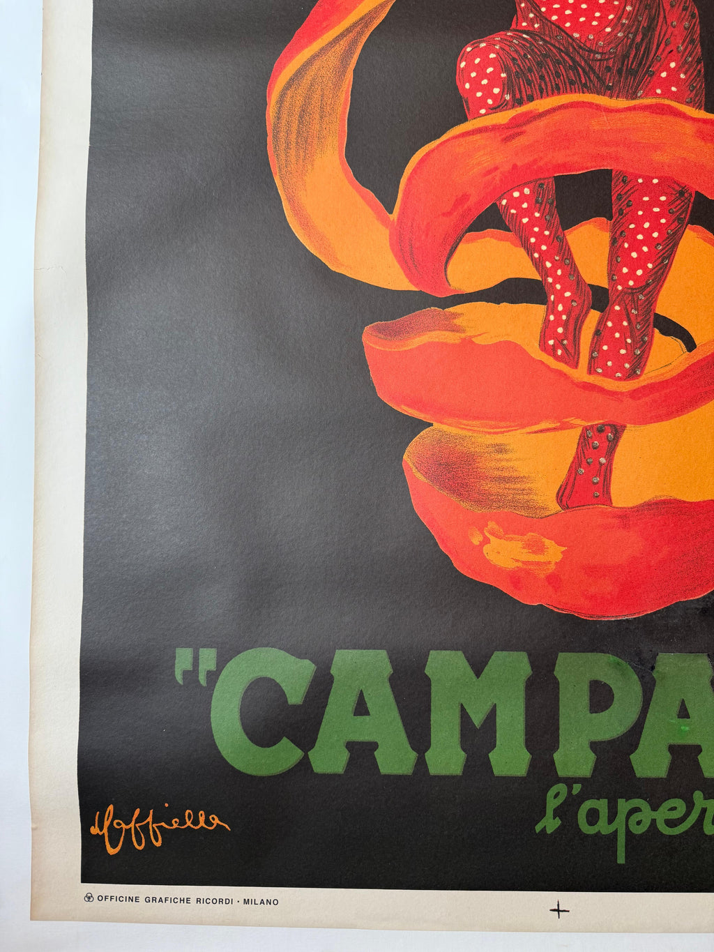 CAPPIELLO LEONETTO CAMPARI SPIRITELLO POSTER LINEN BACKED 100x140