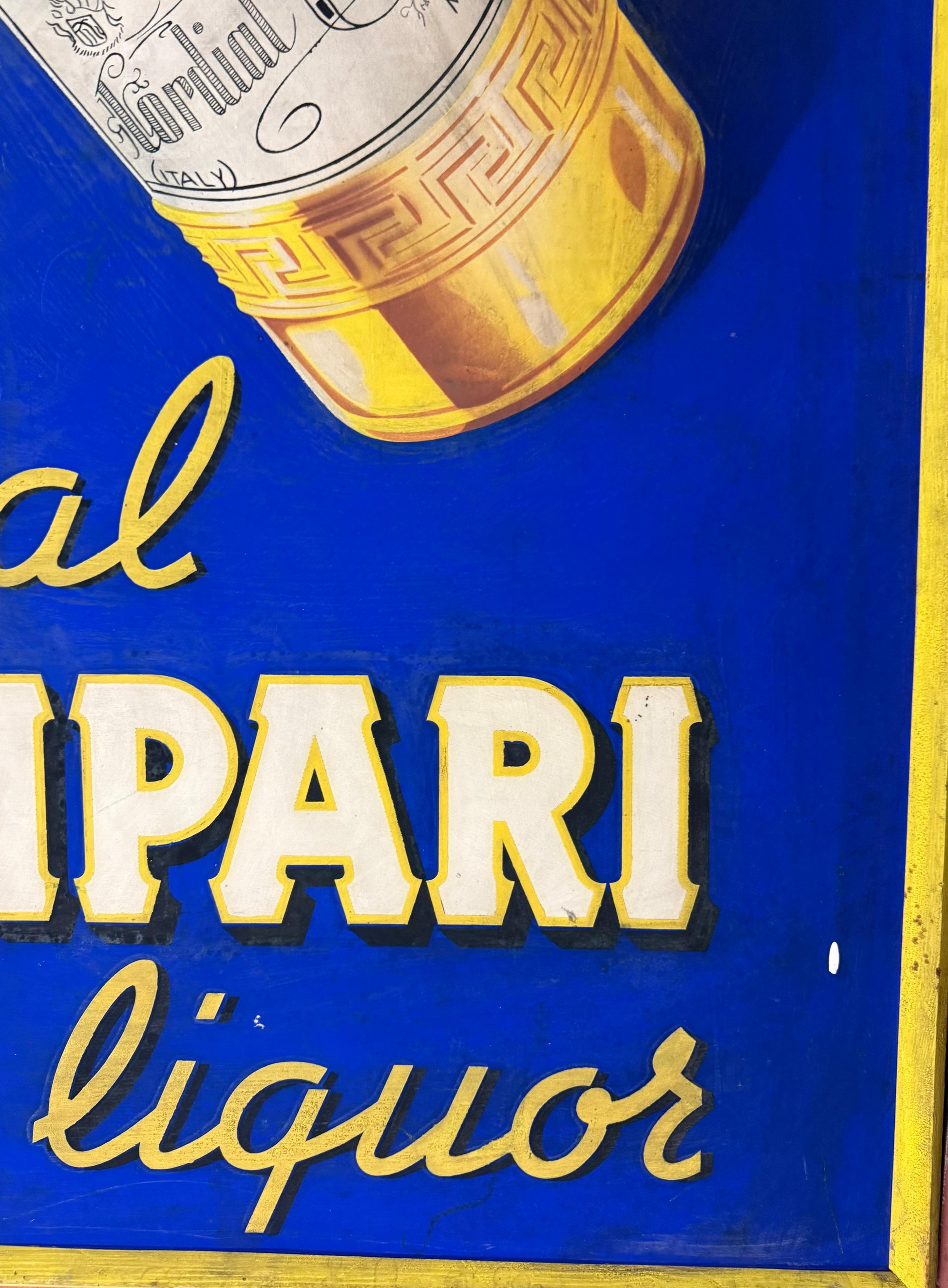 CAVALIERI VICENZA CORDIAL CAMPARI INSEGNA VINTAGE 100x140