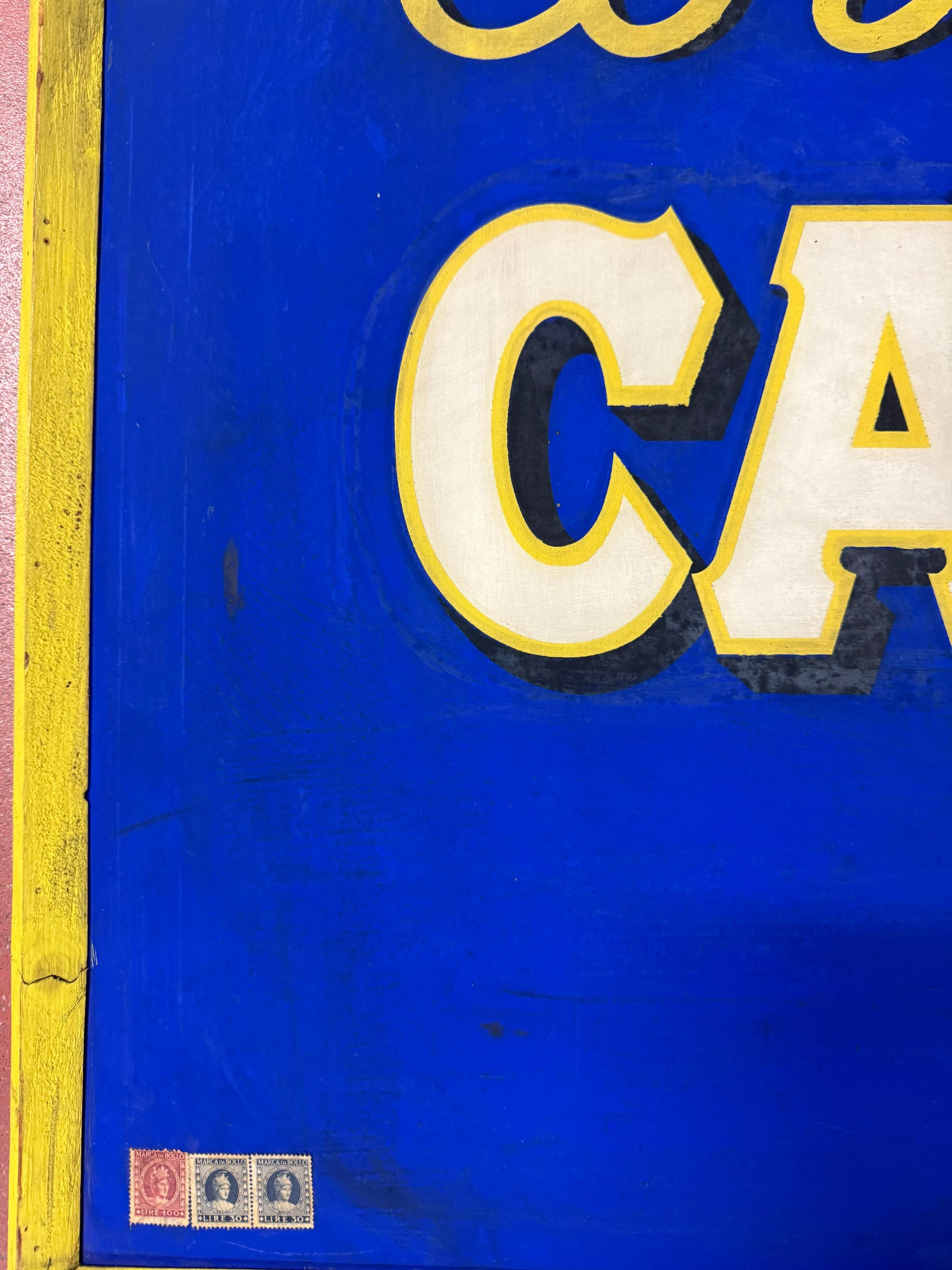 CAVALIERI VICENZA CORDIAL CAMPARI INSEGNA VINTAGE 100x140