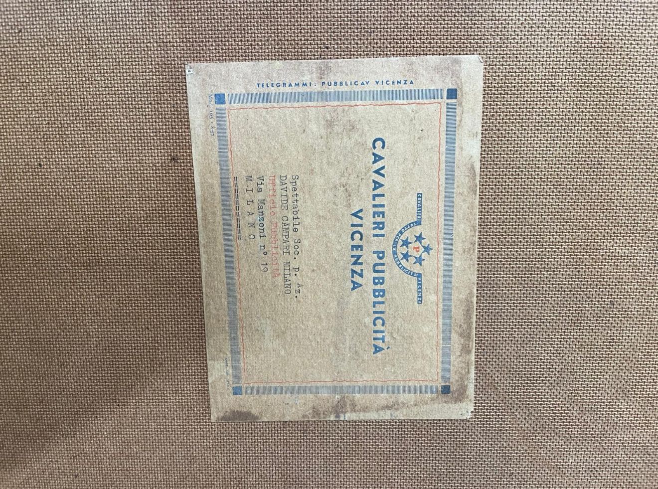 CAVALIERI VICENZA CORDIAL CAMPARI INSEGNA VINTAGE 100x140