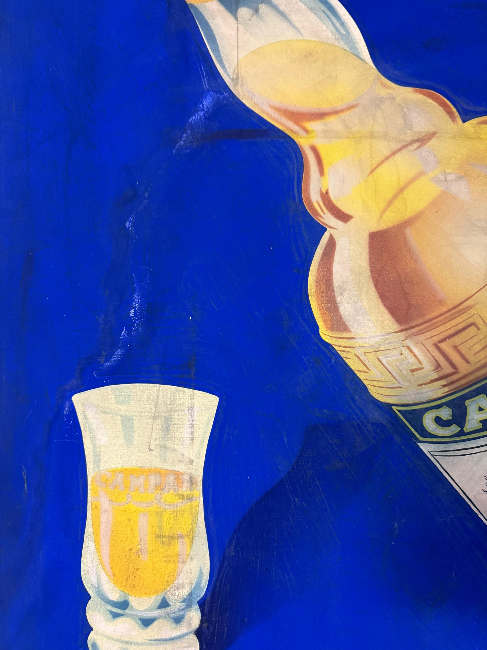 CAVALIERI VICENZA CORDIAL CAMPARI INSEGNA VINTAGE 100x140