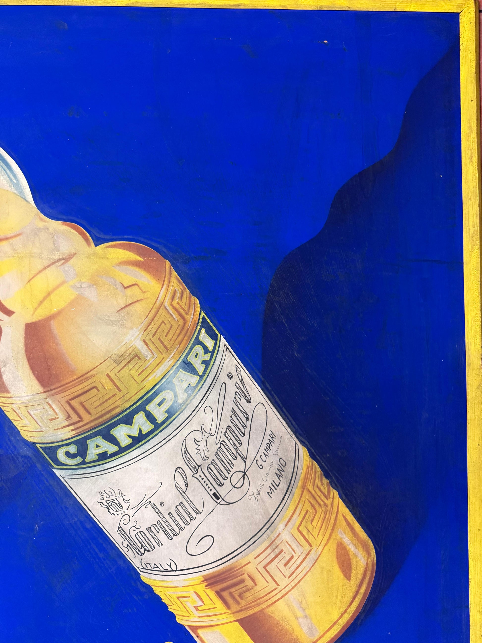 CAVALIERI VICENZA CORDIAL CAMPARI INSEGNA VINTAGE 100x140