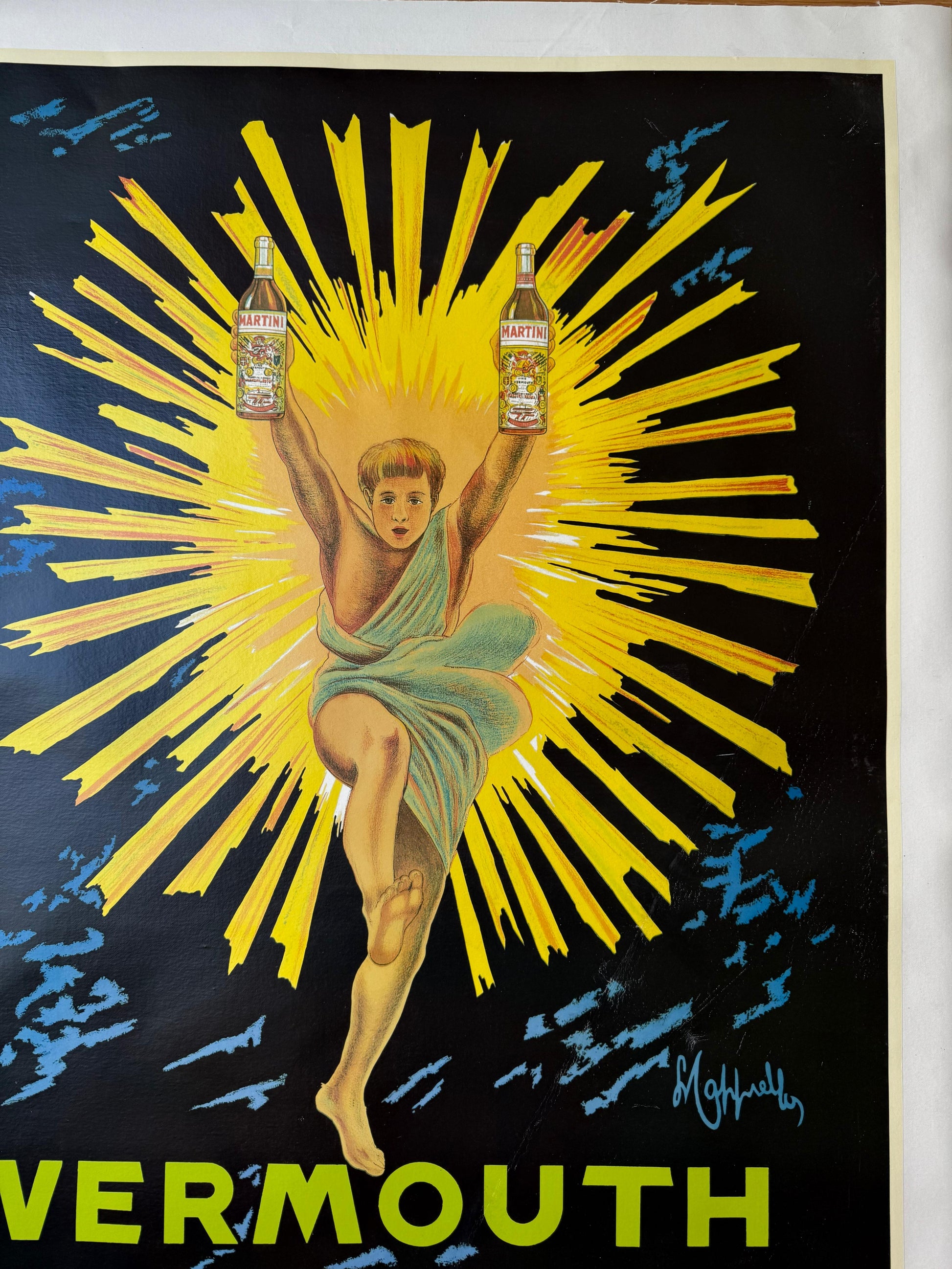 CAPPIELLO LEONETTO VERMOUTH MARTINI (BAMBINO) POSTER VINTAGE 70x100