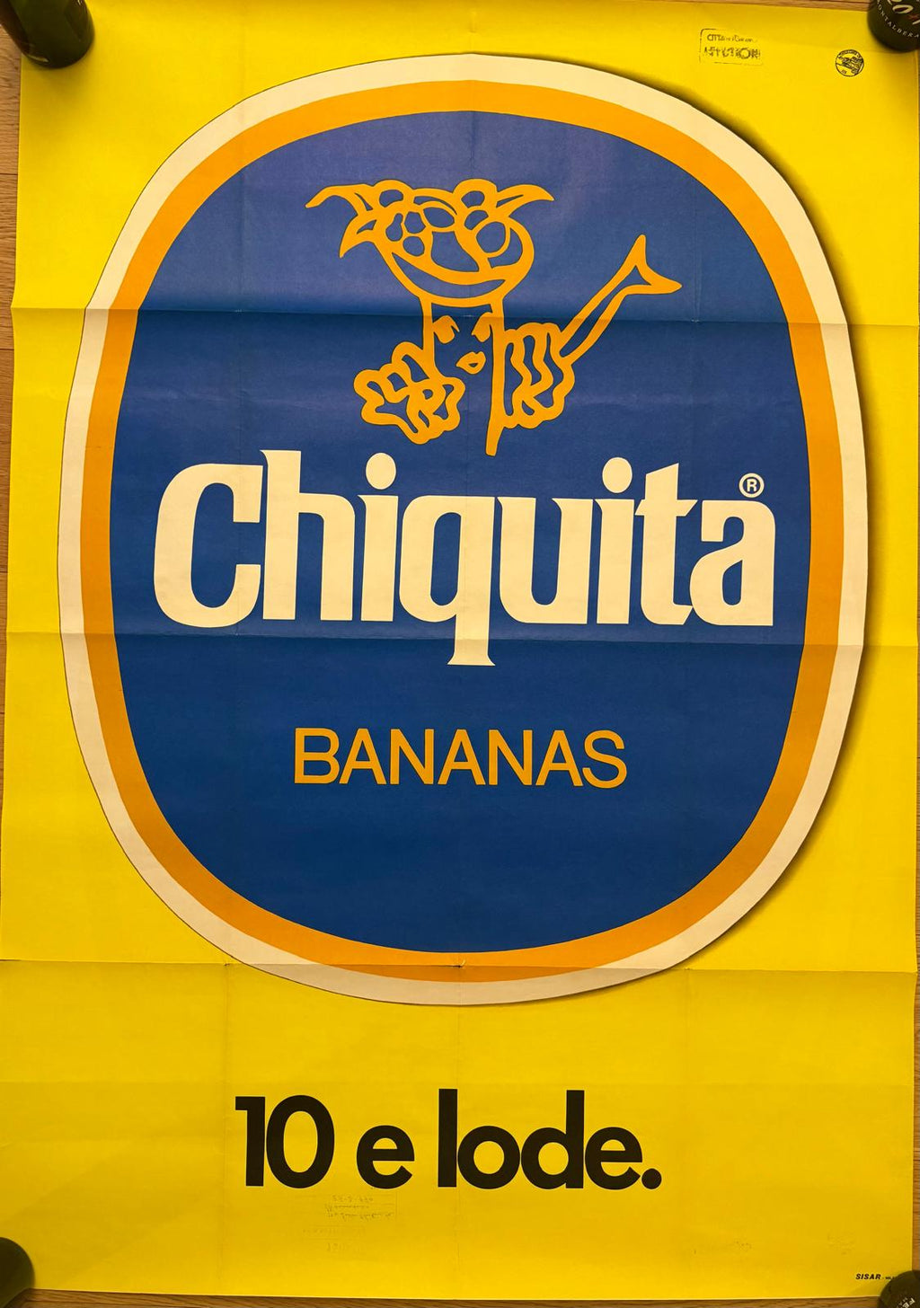 CHIQUITA 10 E LODE POSTER VINTAGE 120x160
