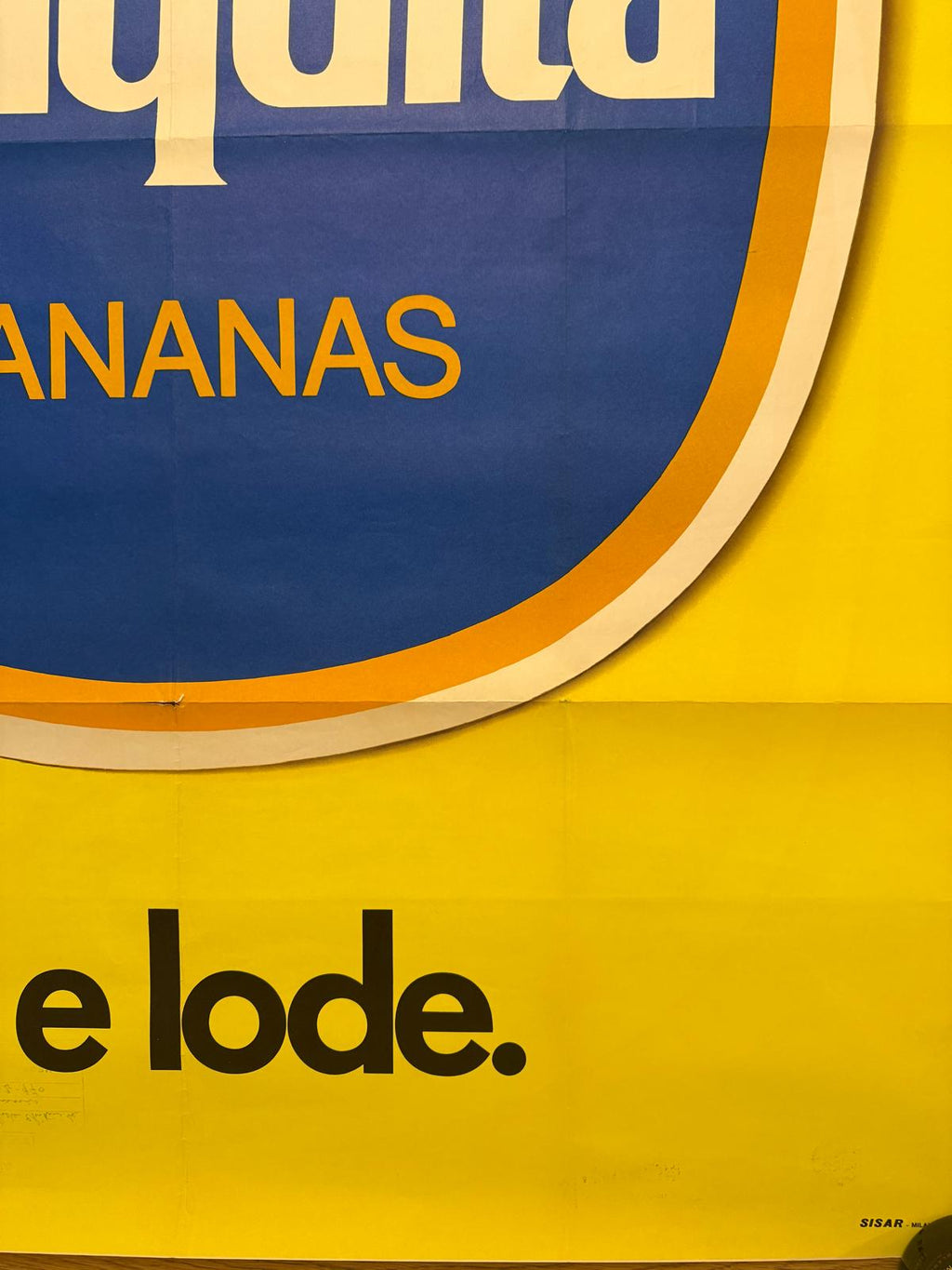CHIQUITA 10 E LODE POSTER VINTAGE 120x160