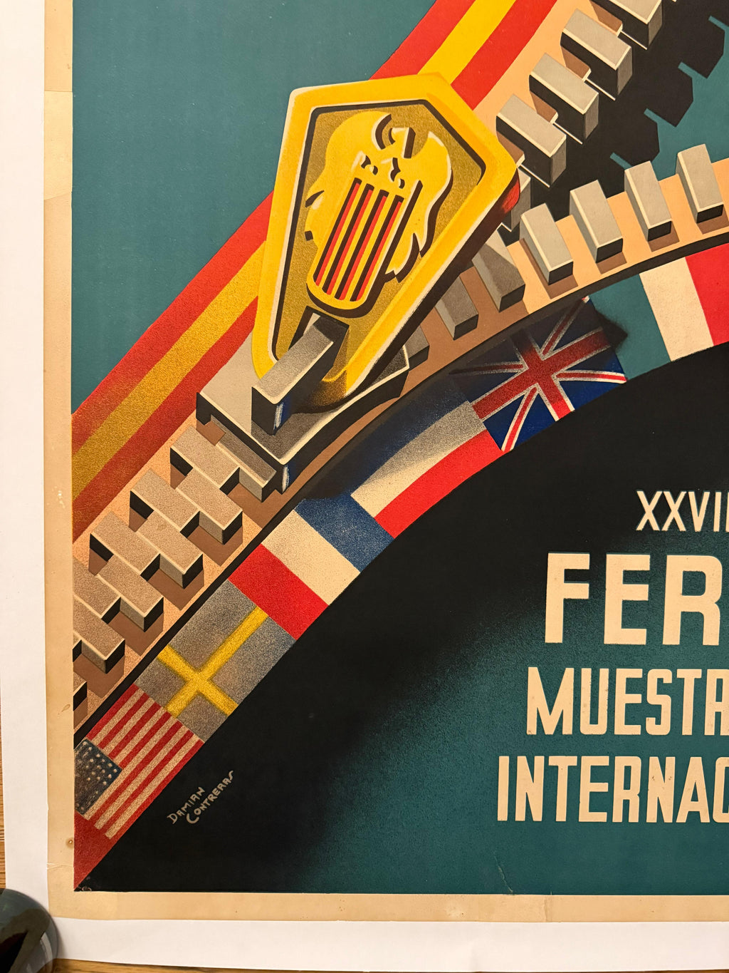 CONTRERAS D FIERA CAMPIONARIO VALENCIA POSTER VINTAGE 70x100