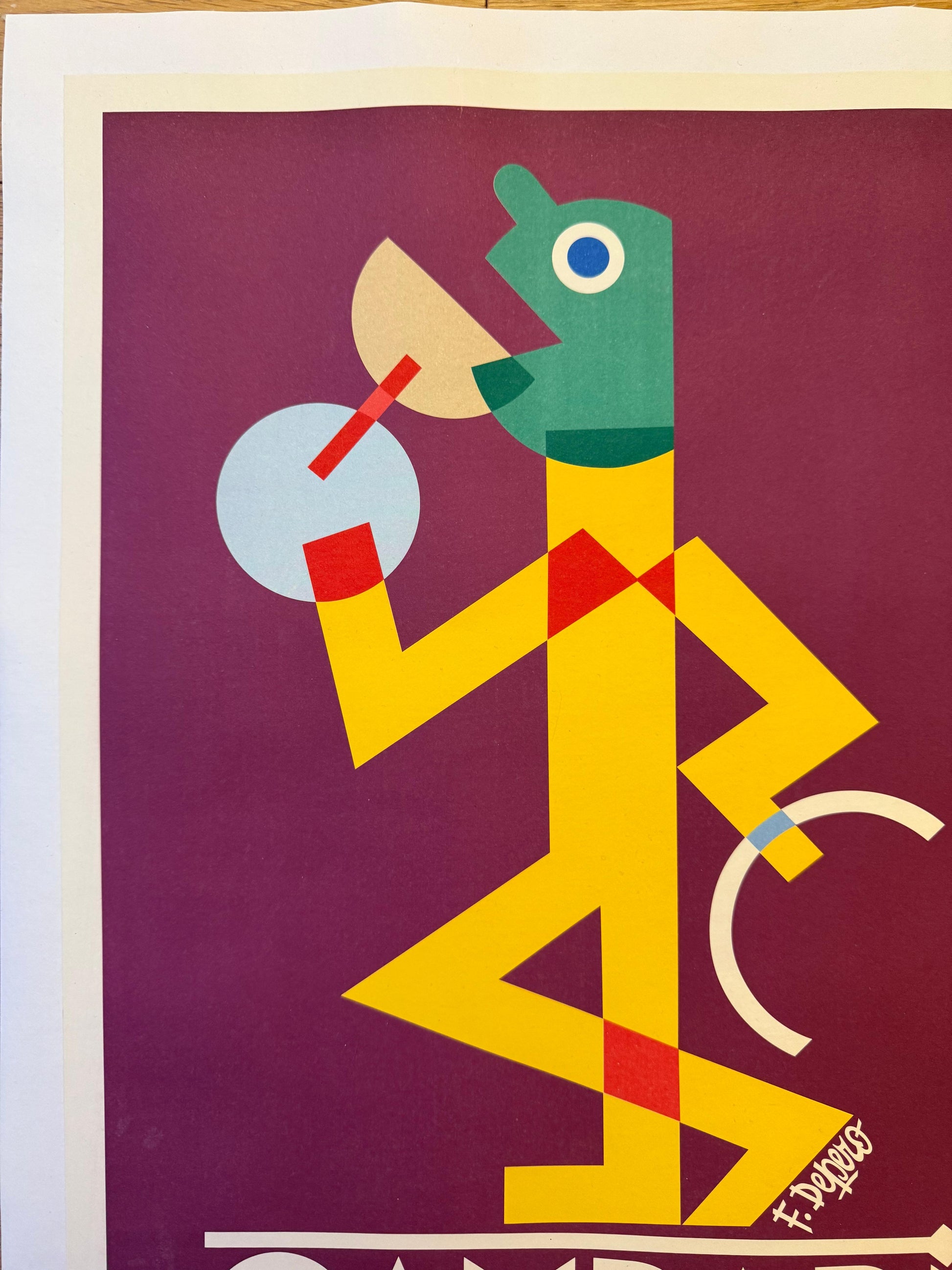 DEPERO FORTUNATO CAMPARI POSTER VINTAGE 35x50