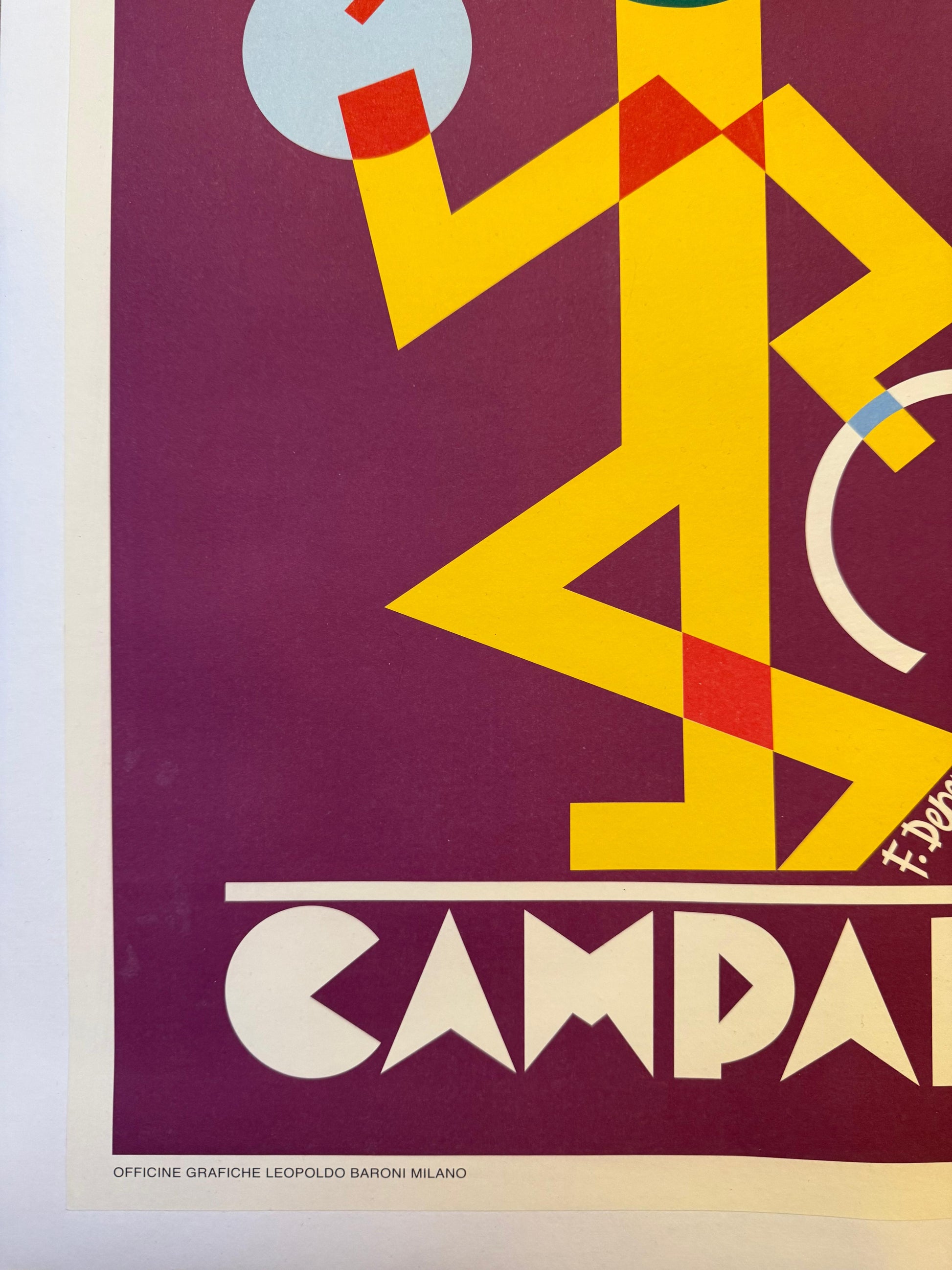 DEPERO FORTUNATO CAMPARI POSTER VINTAGE 35x50