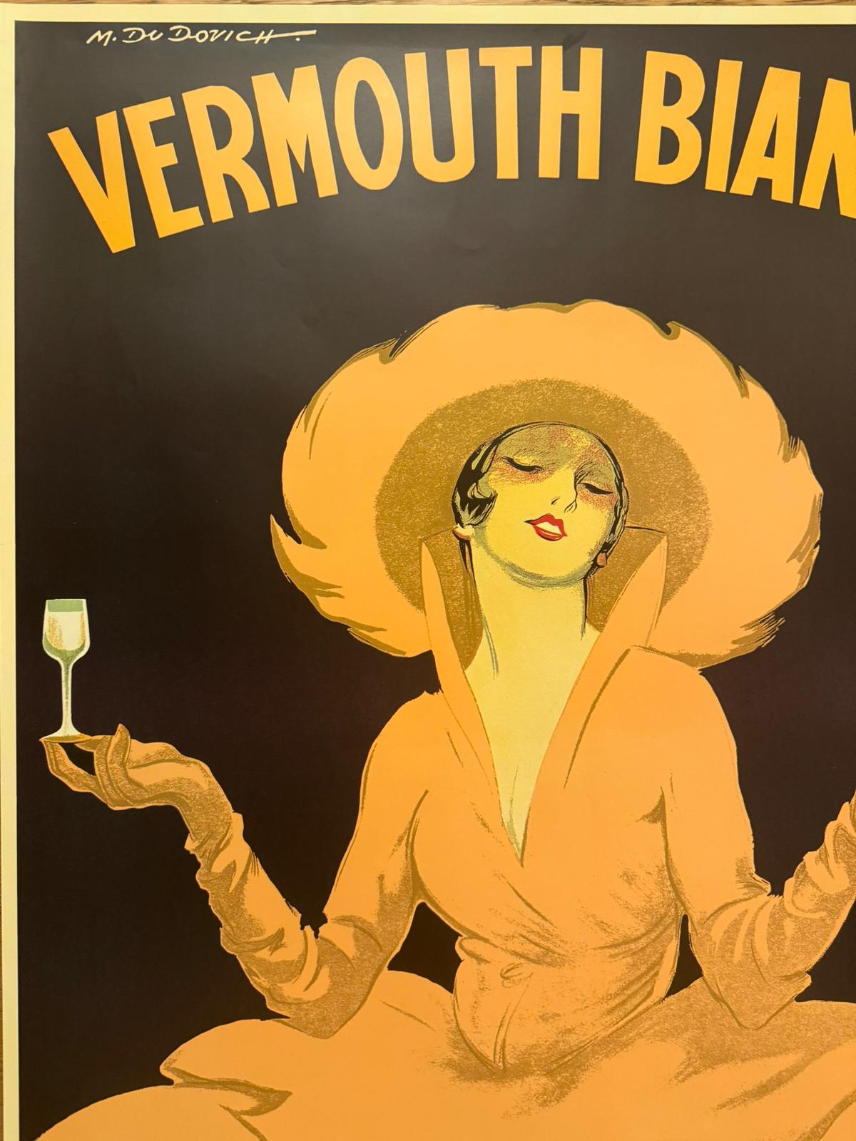 DUDOVICH MARCELLO VERMOUTH MARTINI BIANCO POSTER VINTAGE 70x100