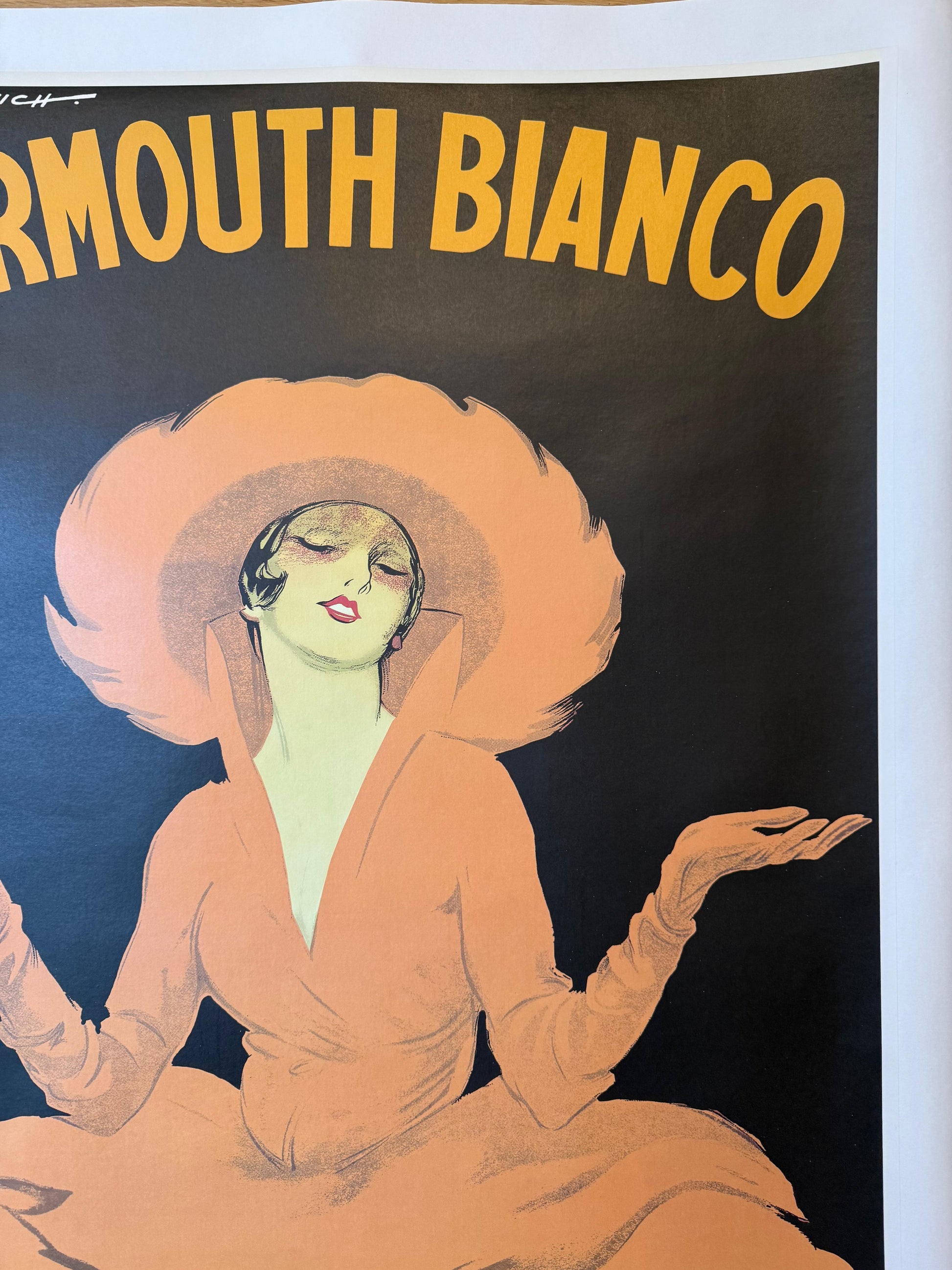 DUDOVICH MARCELLO VERMOUTH MARTINI BIANCO POSTER VINTAGE 70x100