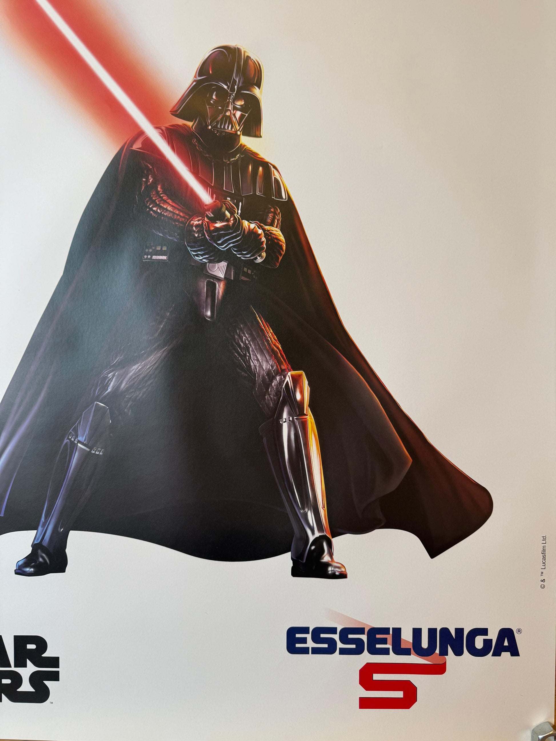 ESSELUNGA DARTH VADER POSTER VINTAGE 50x70