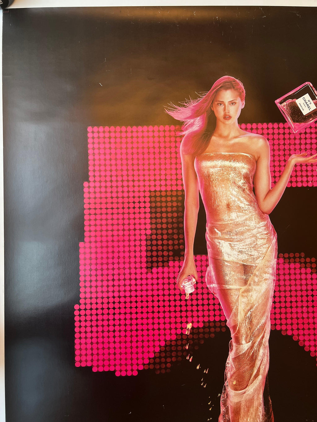 GOUDE JEAN CHANEL 5 ROSA POSTER VINTAGE 118x175