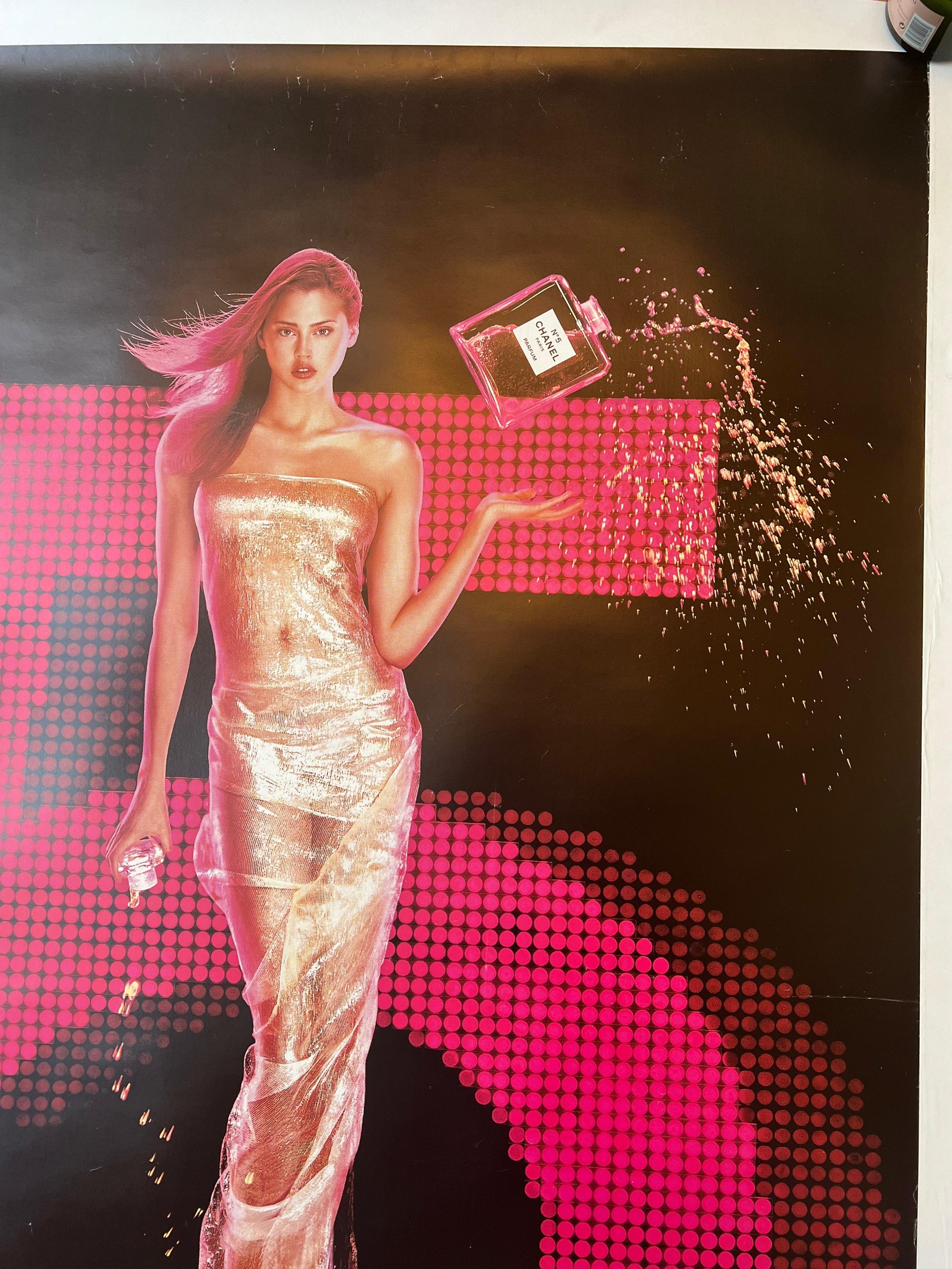 GOUDE JEAN CHANEL 5 ROSA POSTER VINTAGE 118x175