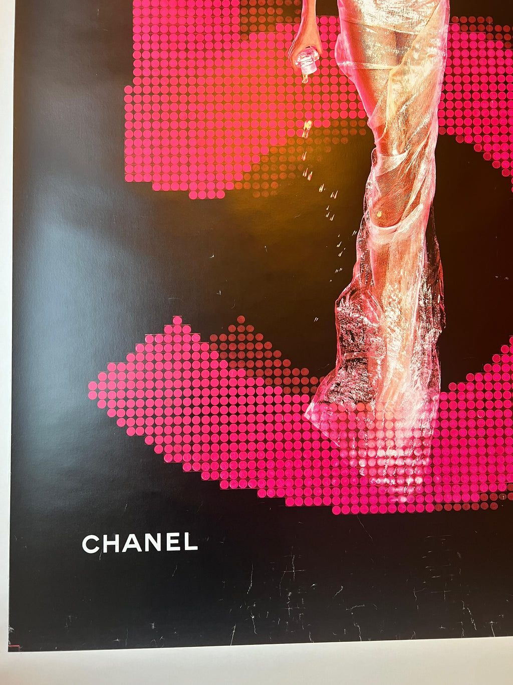 GOUDE JEAN CHANEL 5 ROSA POSTER VINTAGE 118x175