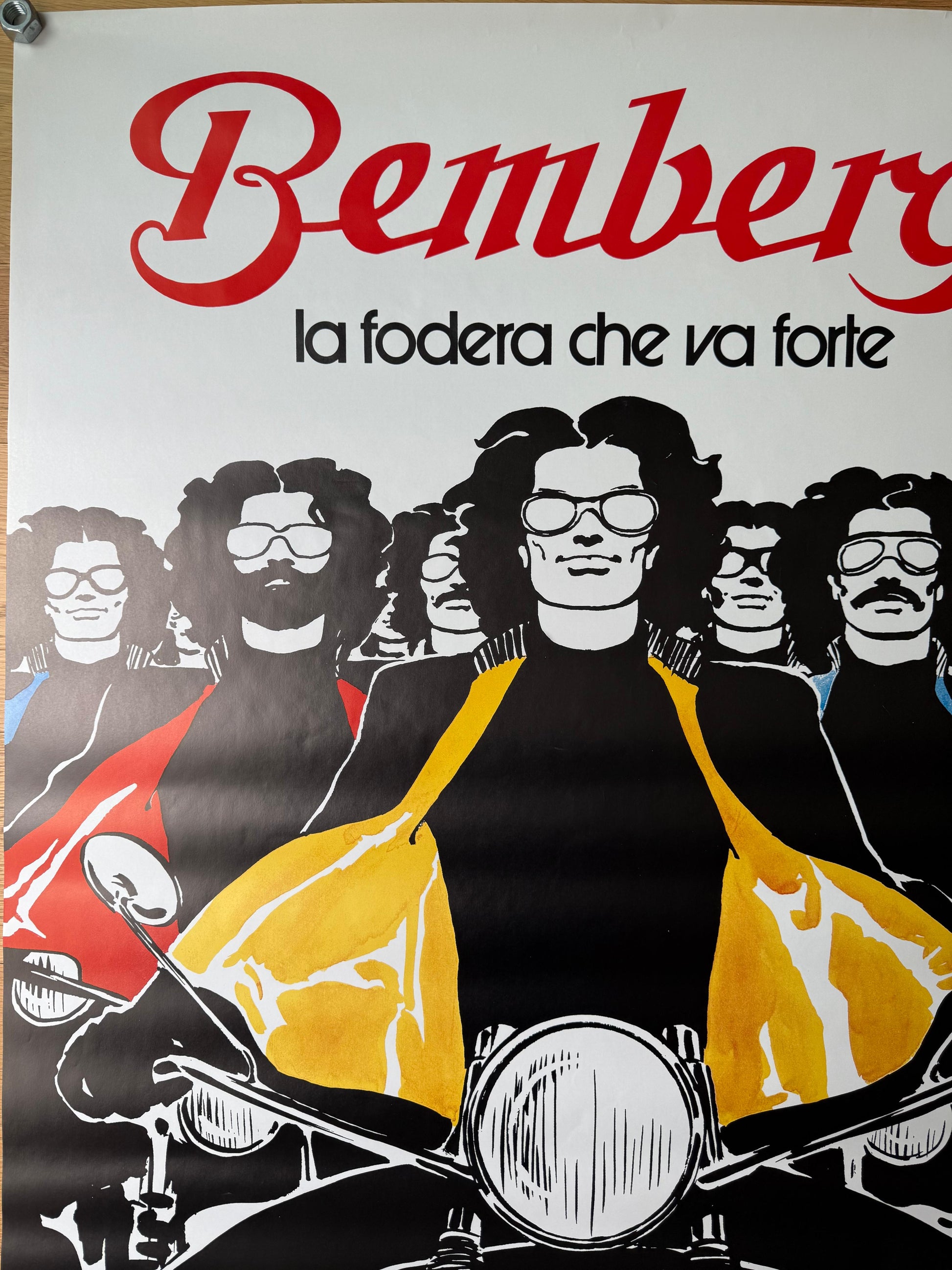 GRUAU RENE FODERA BEMBERG POSTER VINTAGE 112x150