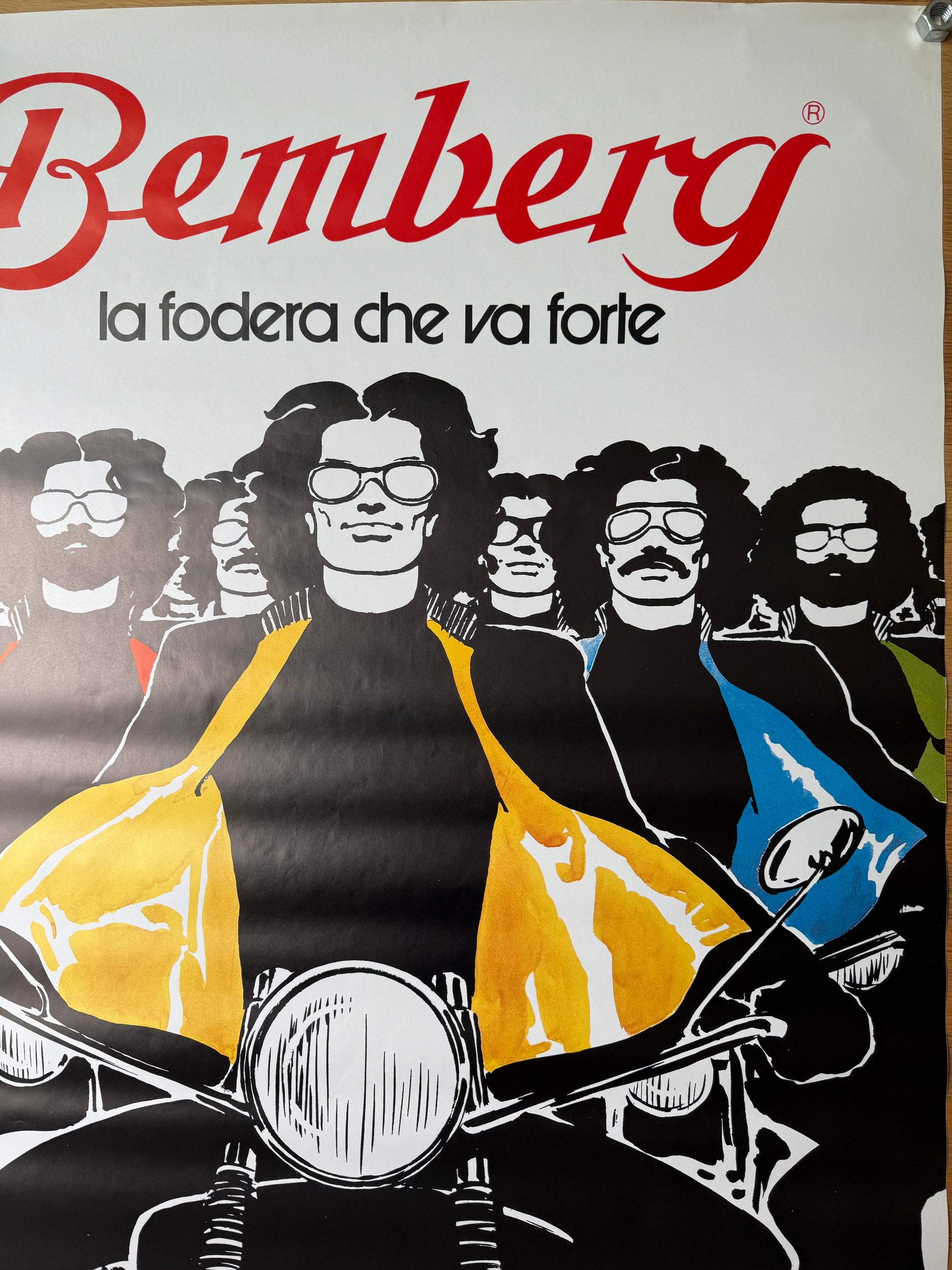 GRUAU RENE FODERA BEMBERG POSTER VINTAGE 112x150