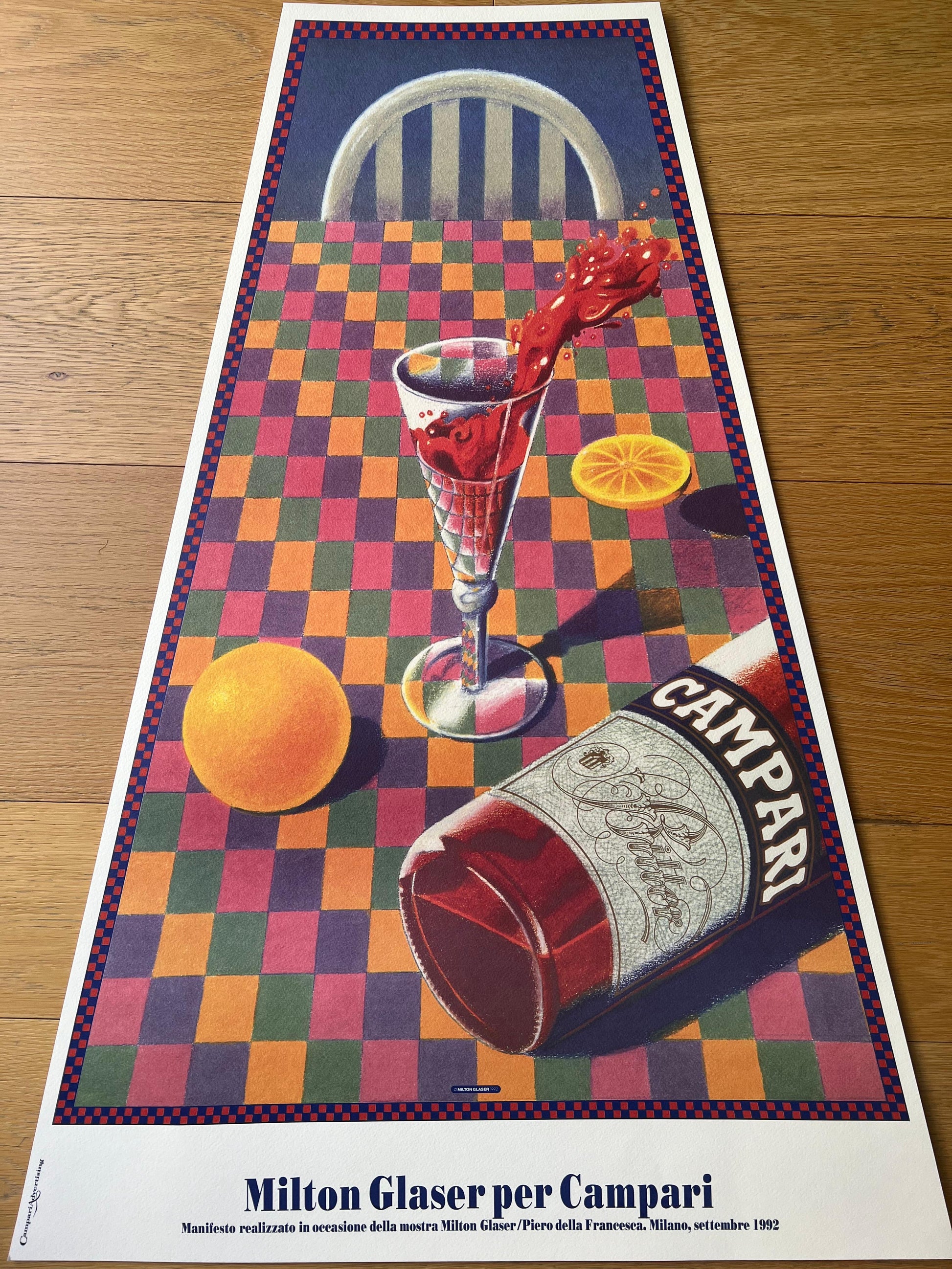Milton Glaser : Campari "trapezio"