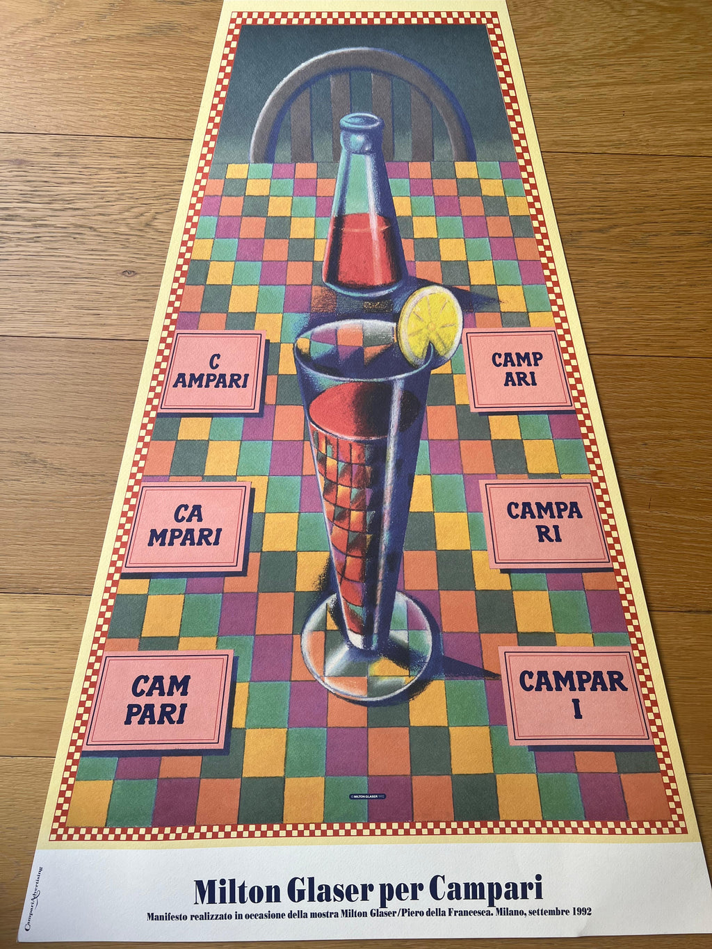 Milton Glaser : Campari "trapezio"