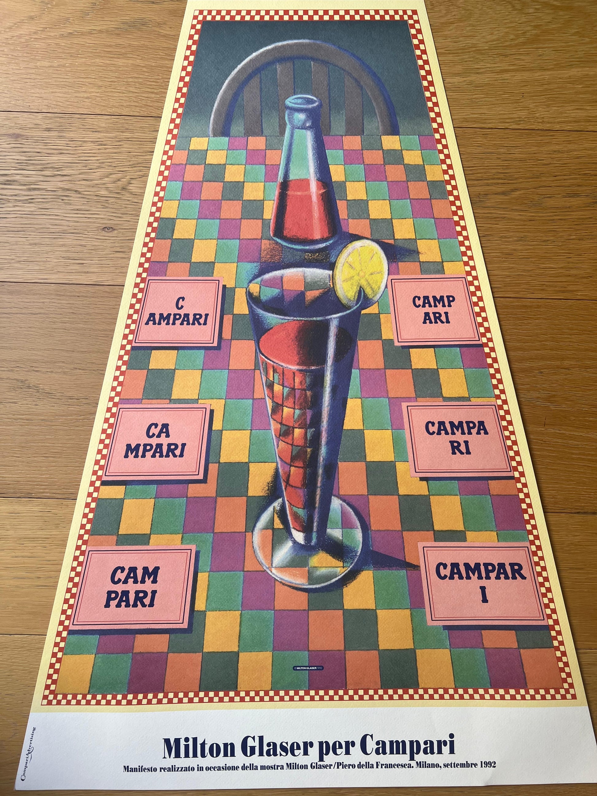 Milton Glaser : Campari "trapezio"