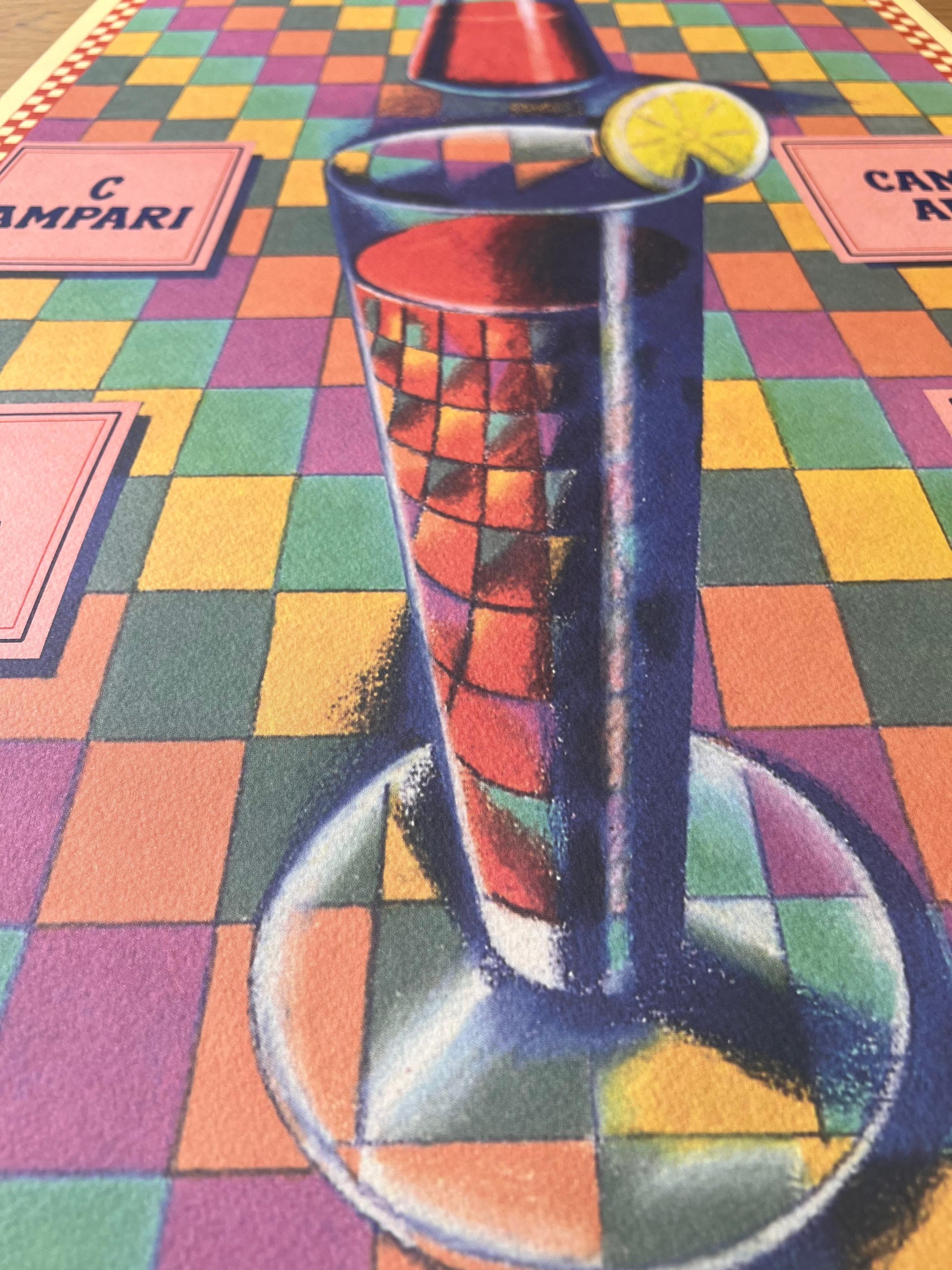 Milton Glaser : Campari "trapezio"